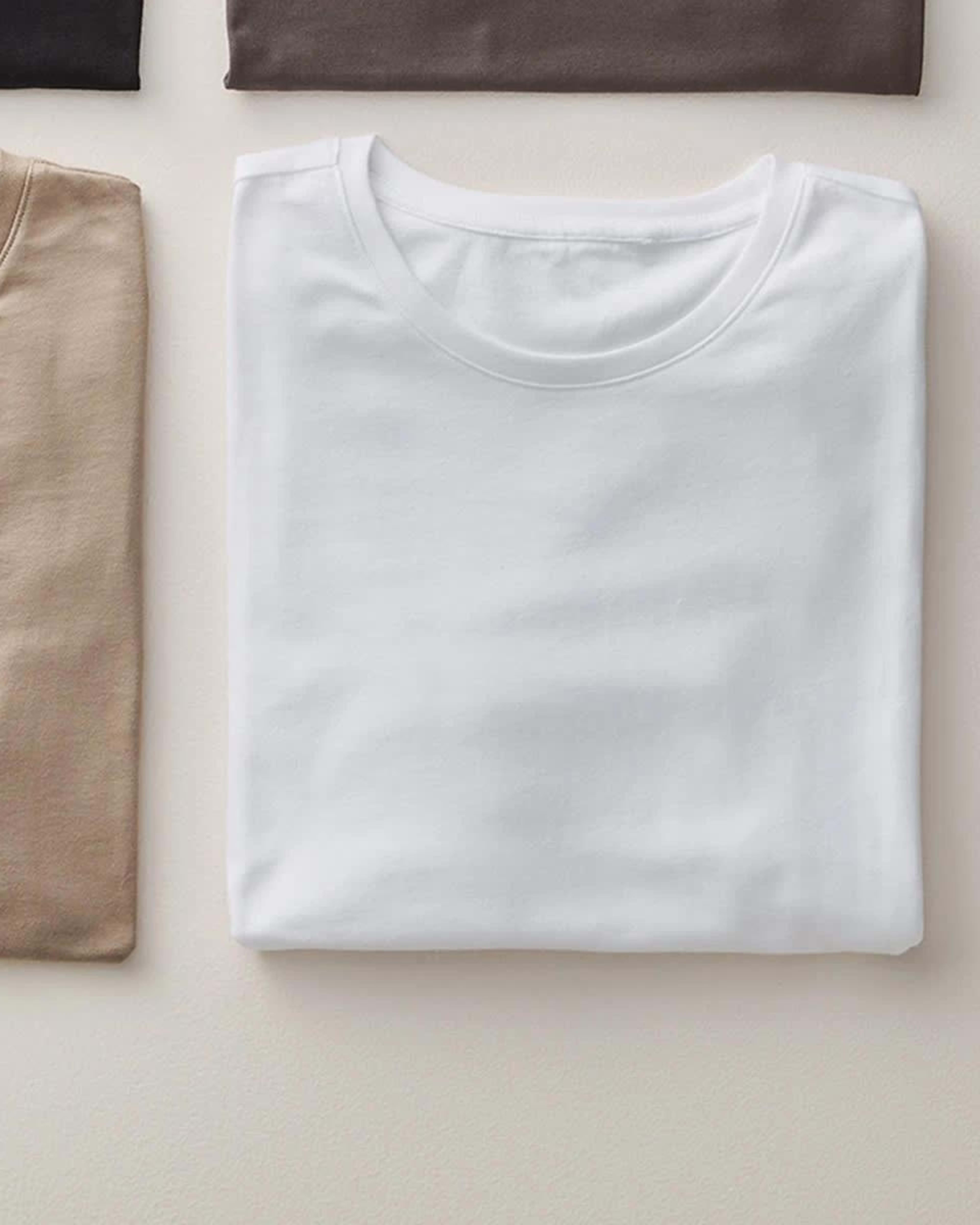 10 Australian Grown Cotton Crew Neck T-shirt WHITE, 10 of 10