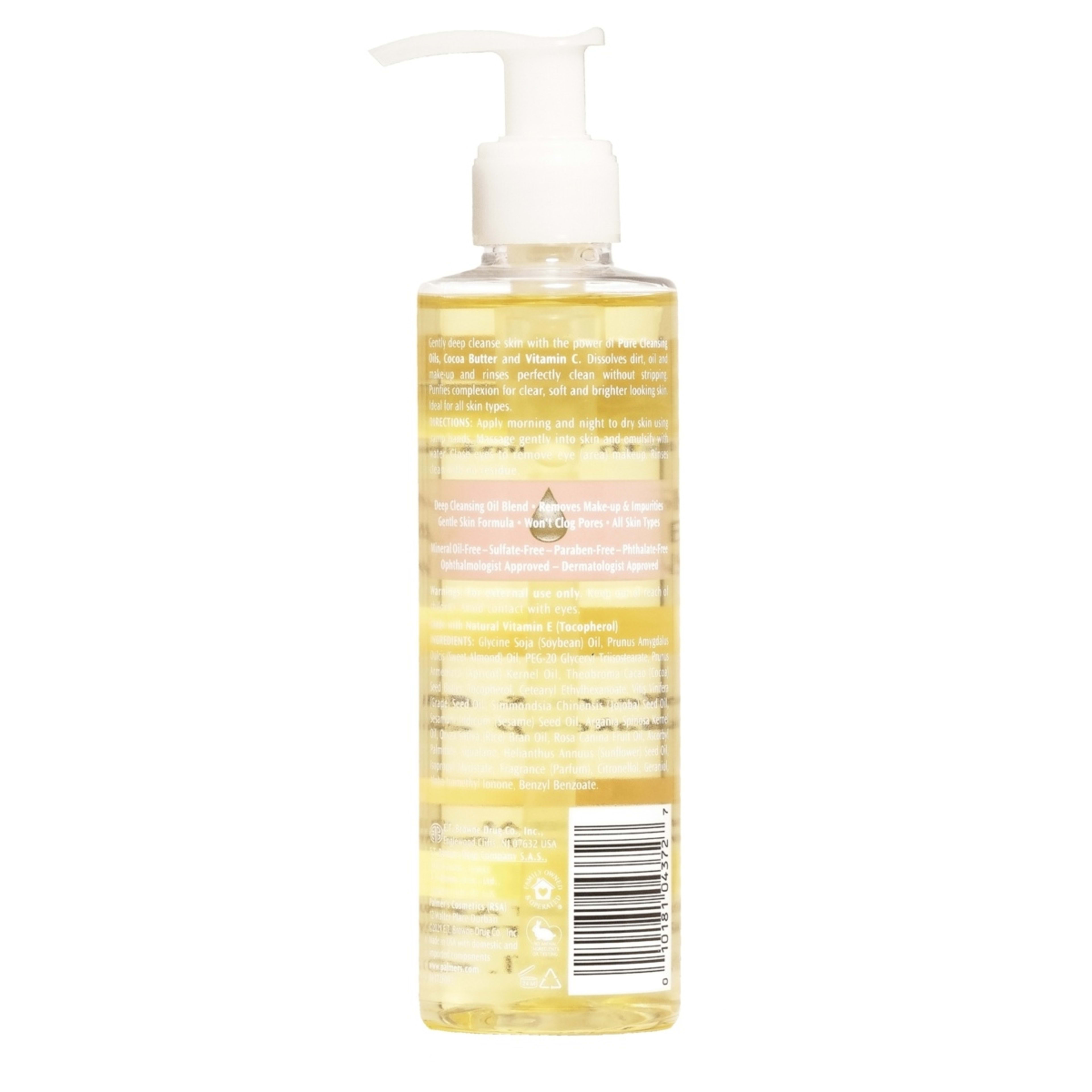 2 Palmer's Cocoa Butter Formula Skin Therapy Facial Cleansing Oil 190ml - Grapeseed, Jojoba and Rosehip Oils and Vitamin C and E, 2 of 2