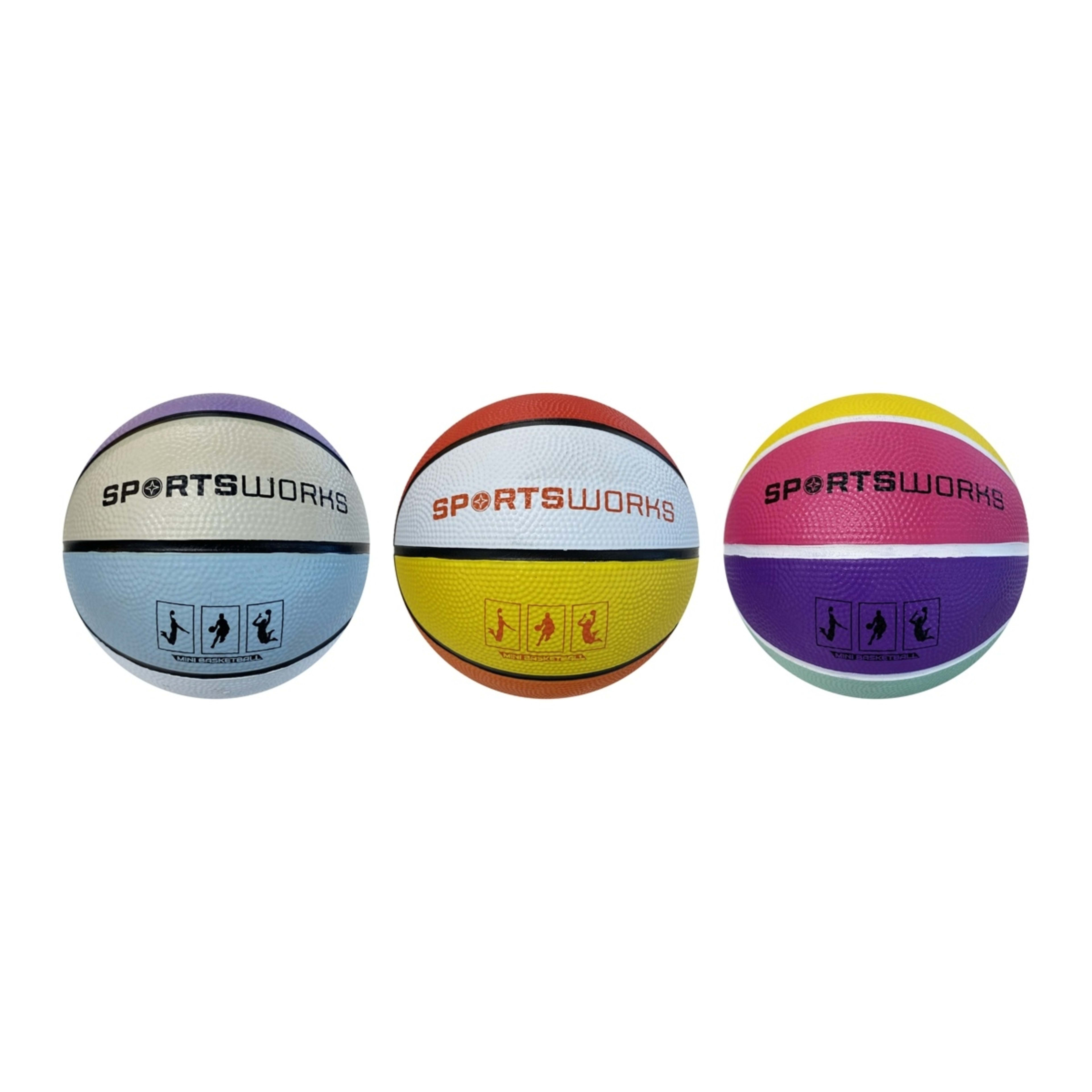 1 Sports Works Mini Basketball - Size 1, Assorted