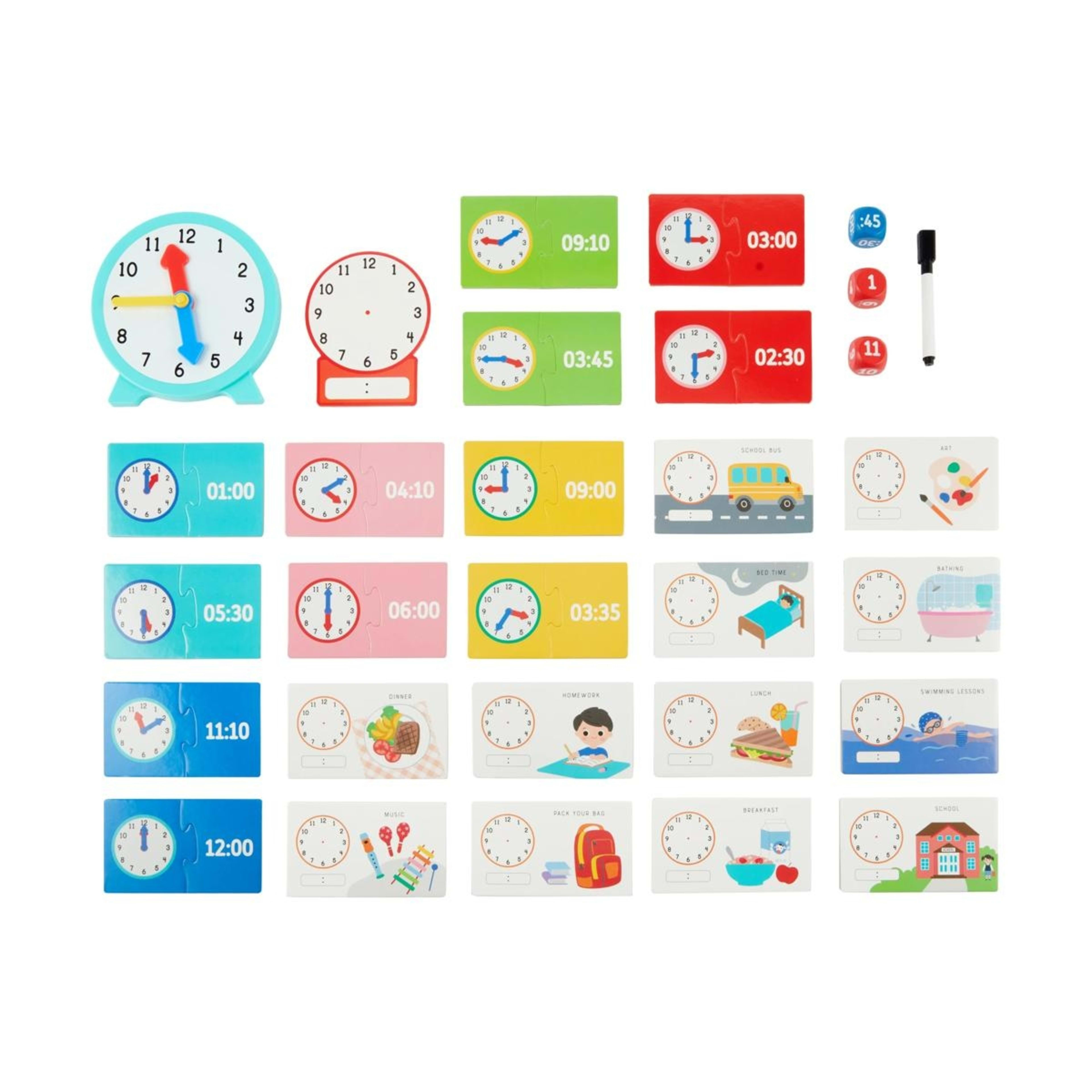 2 Tell the Time Activity Pack, 2 of 6