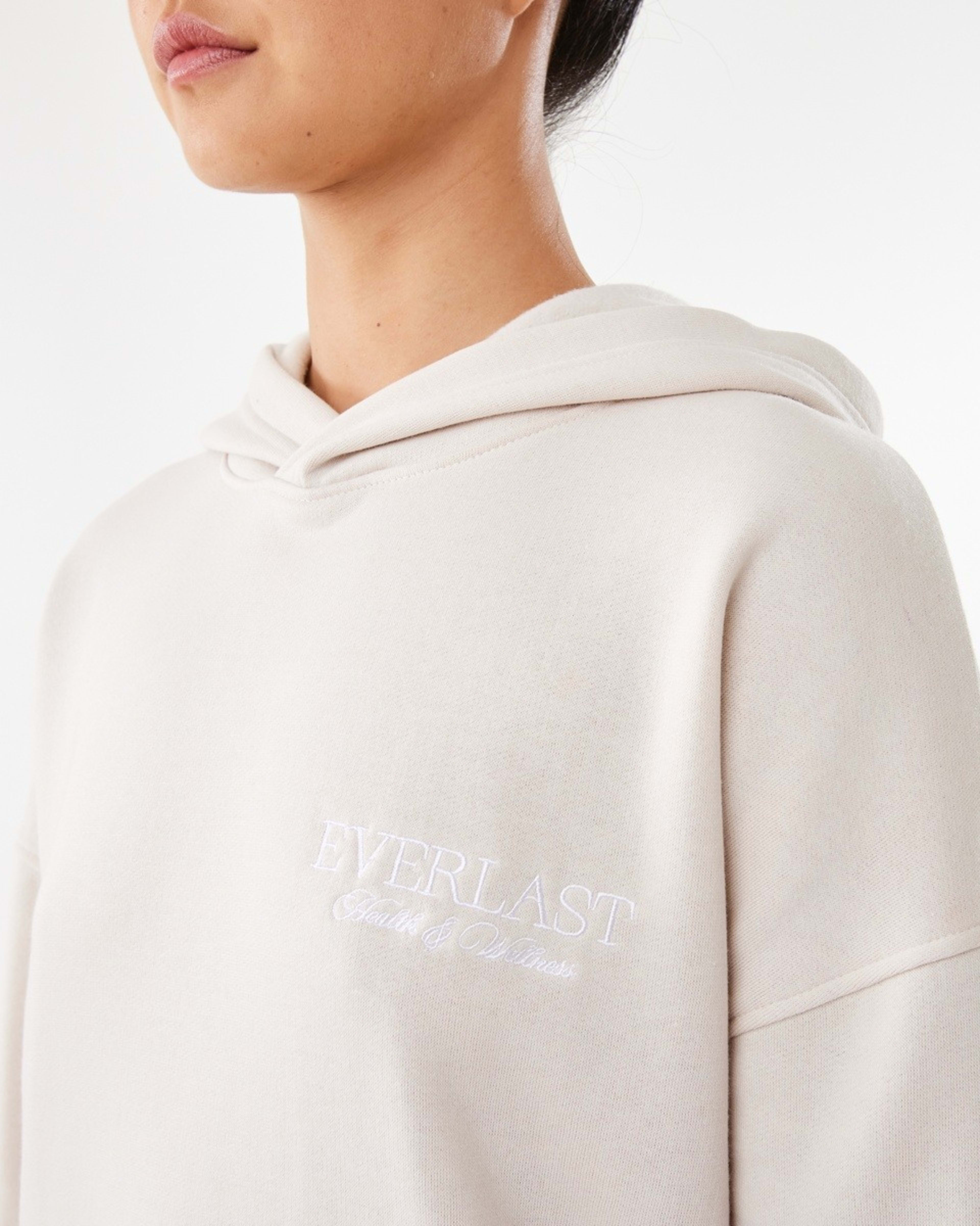 6 Everlast Womens Street Oversized Hoodie Cool Beige, 6 of 8