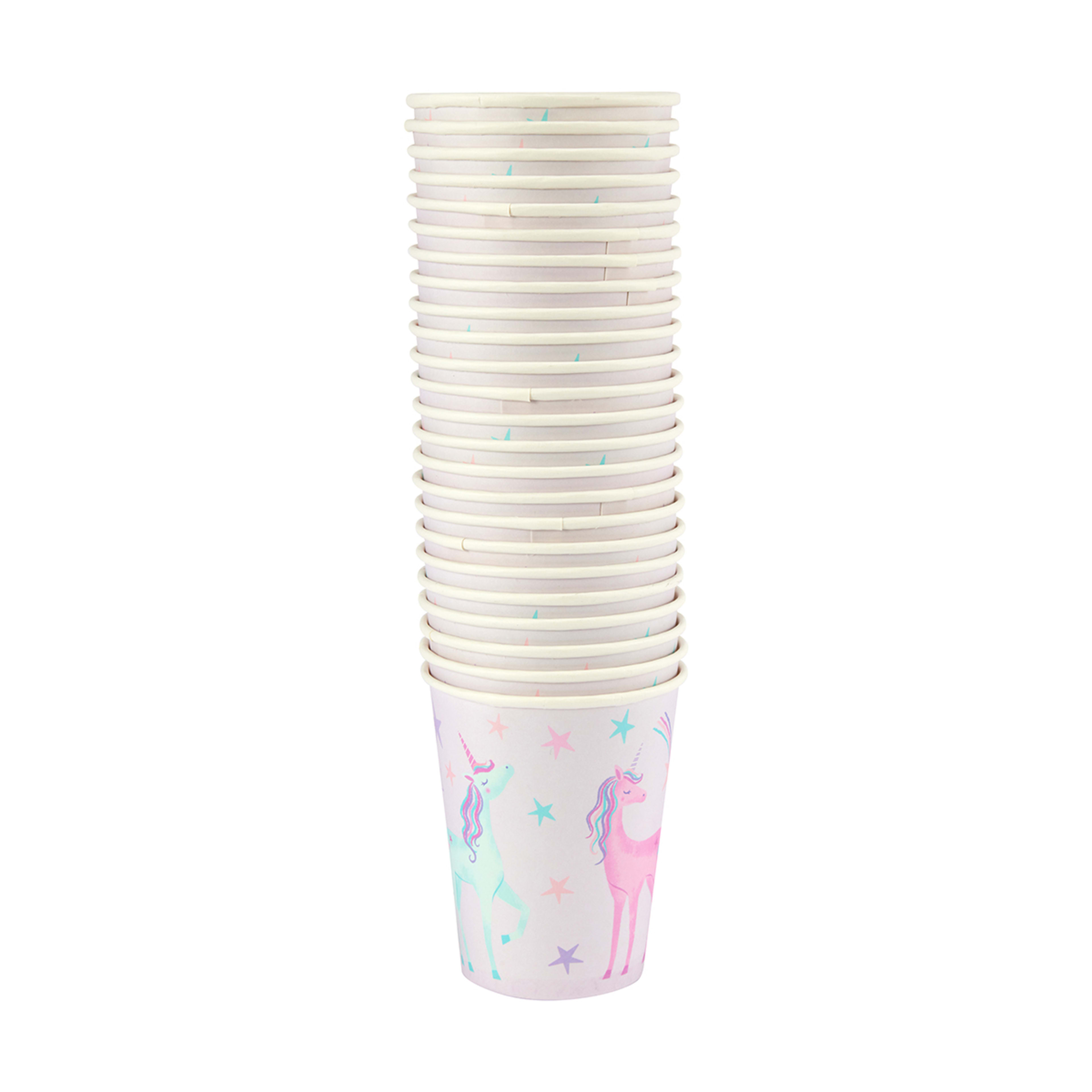 1 24 Pack Unicorn Paper Cups