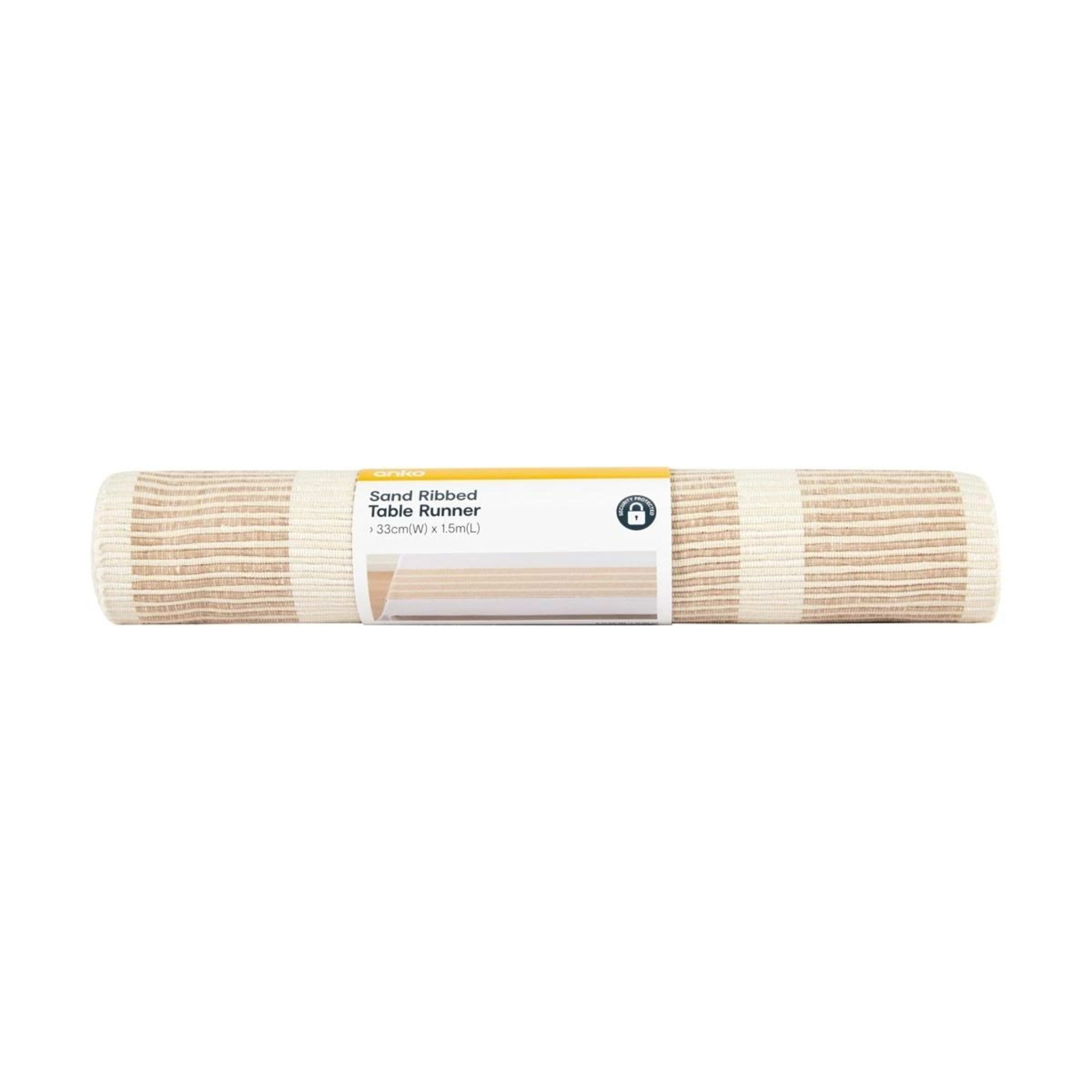 6 Sand Ribbed Table Runner, 6 of 6