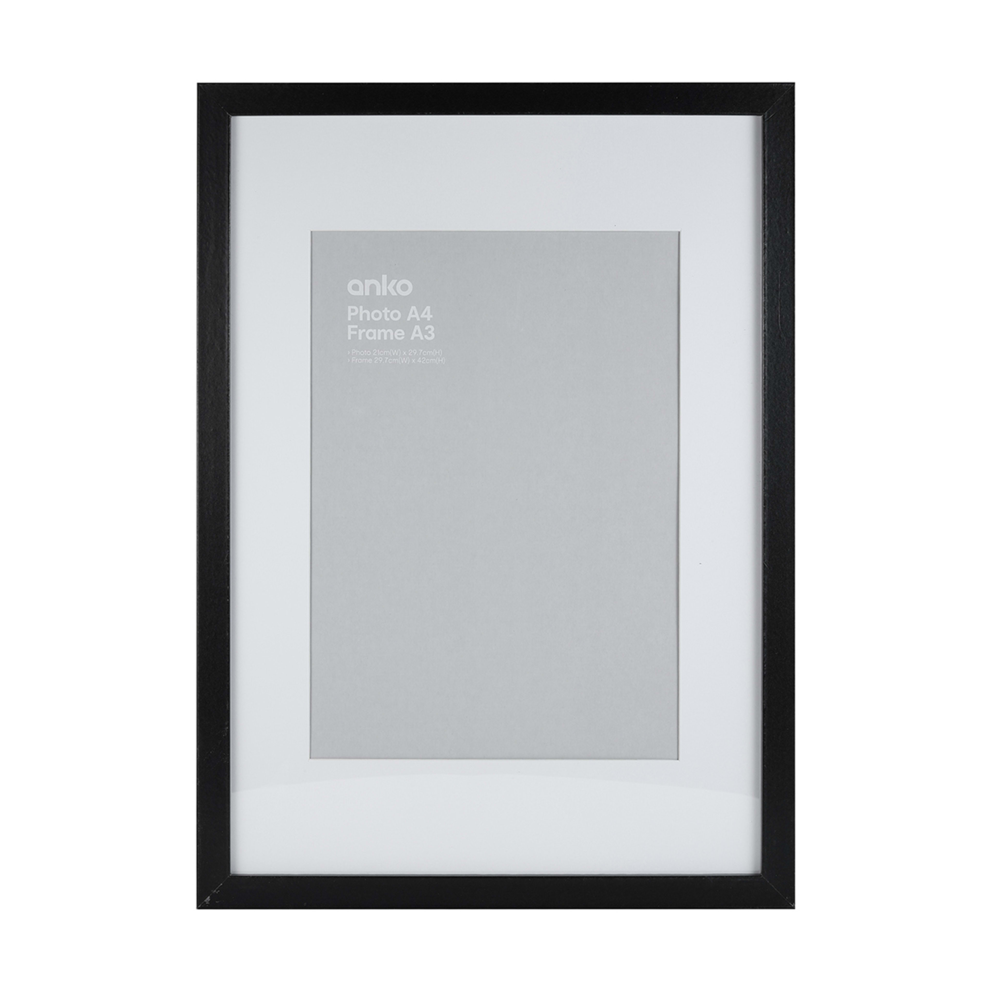 Frame Box A4 Black Kmart