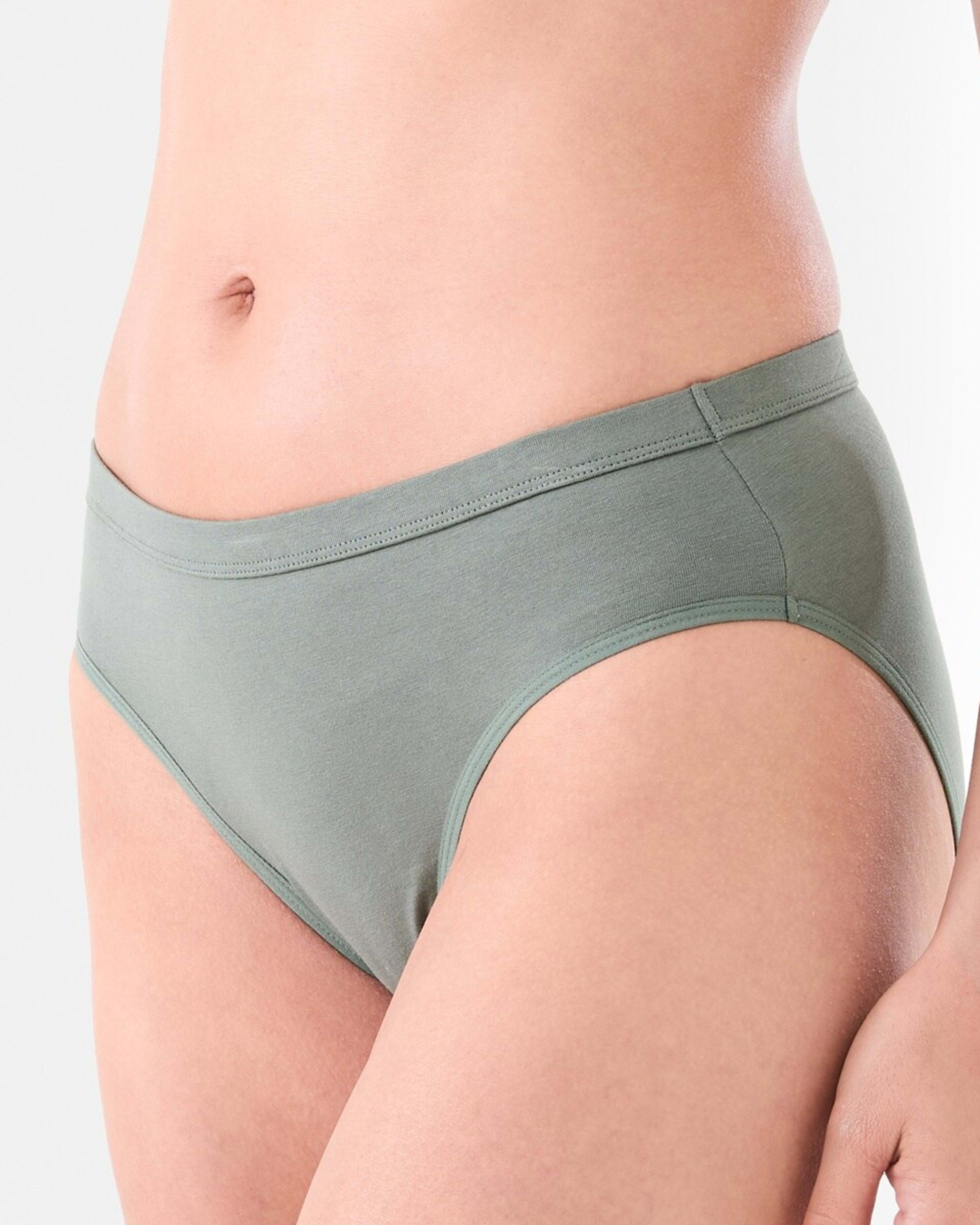 2 Comfort Top Bikini Briefs SMOKEY GREEN, 2 of 4