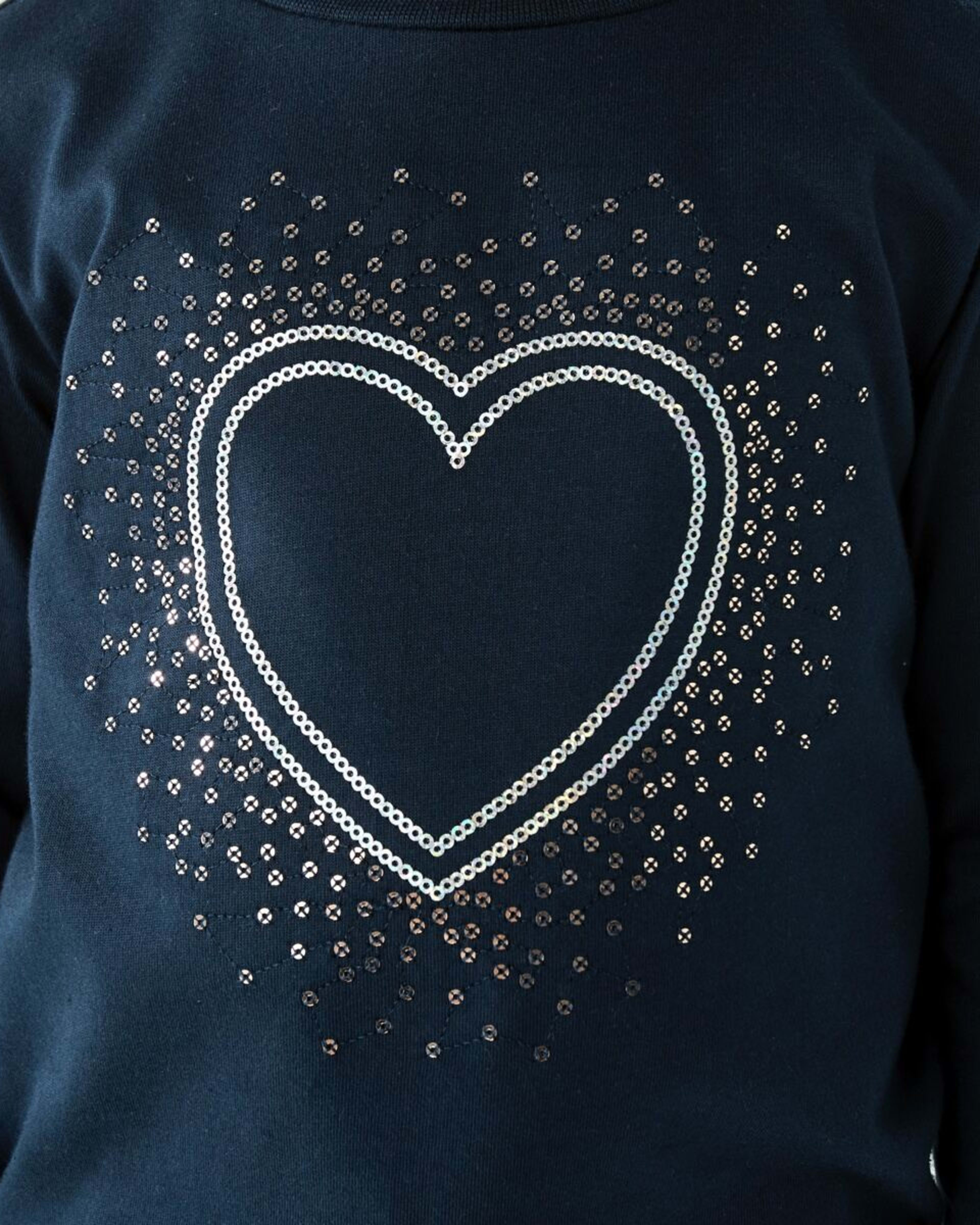 4 Sequin T-shirt Magical Sequin Heart Dress Blue, 4 of 8