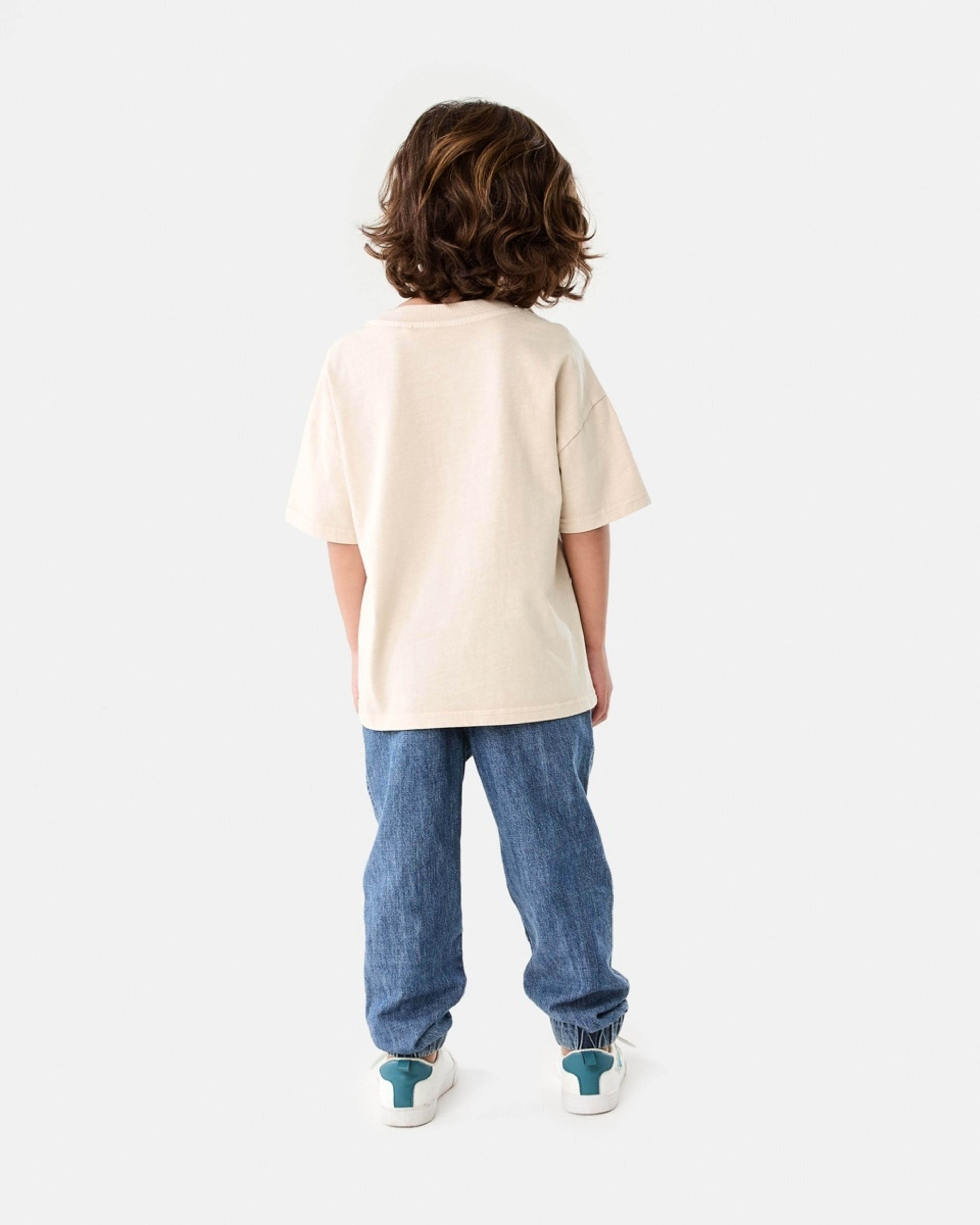 7 Oversized Washed T-shirt NATURAL ECRU, 7 of 9