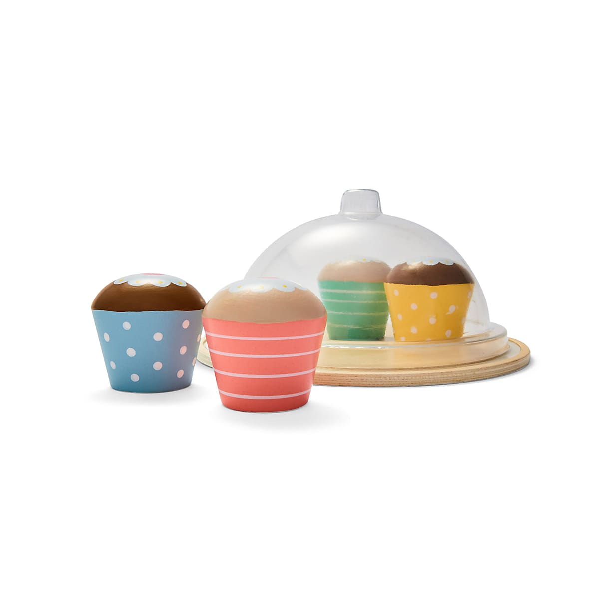 6 Piece Wooden Cupcakes Kmart