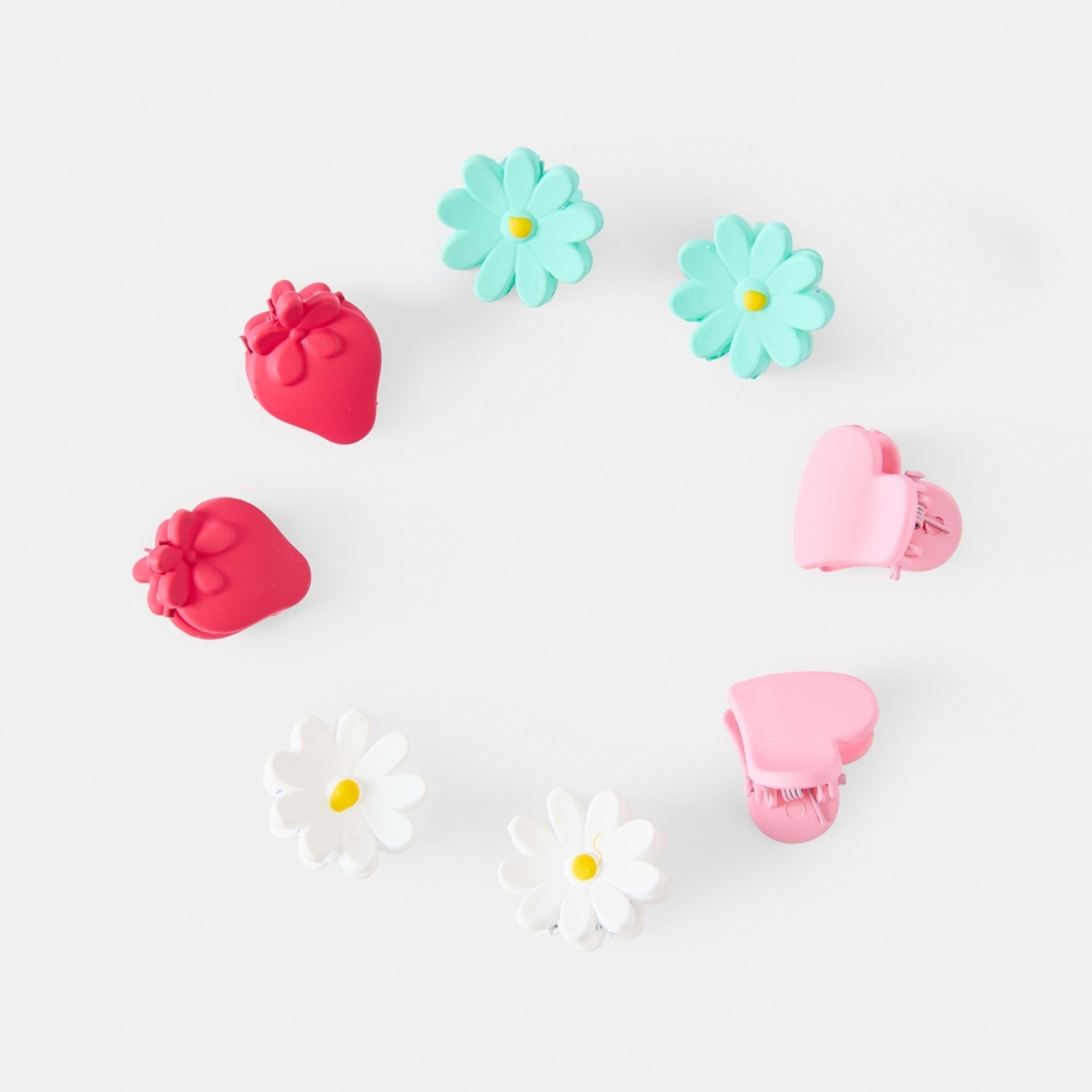 1 8 Pack Berry Claw Hair Clips