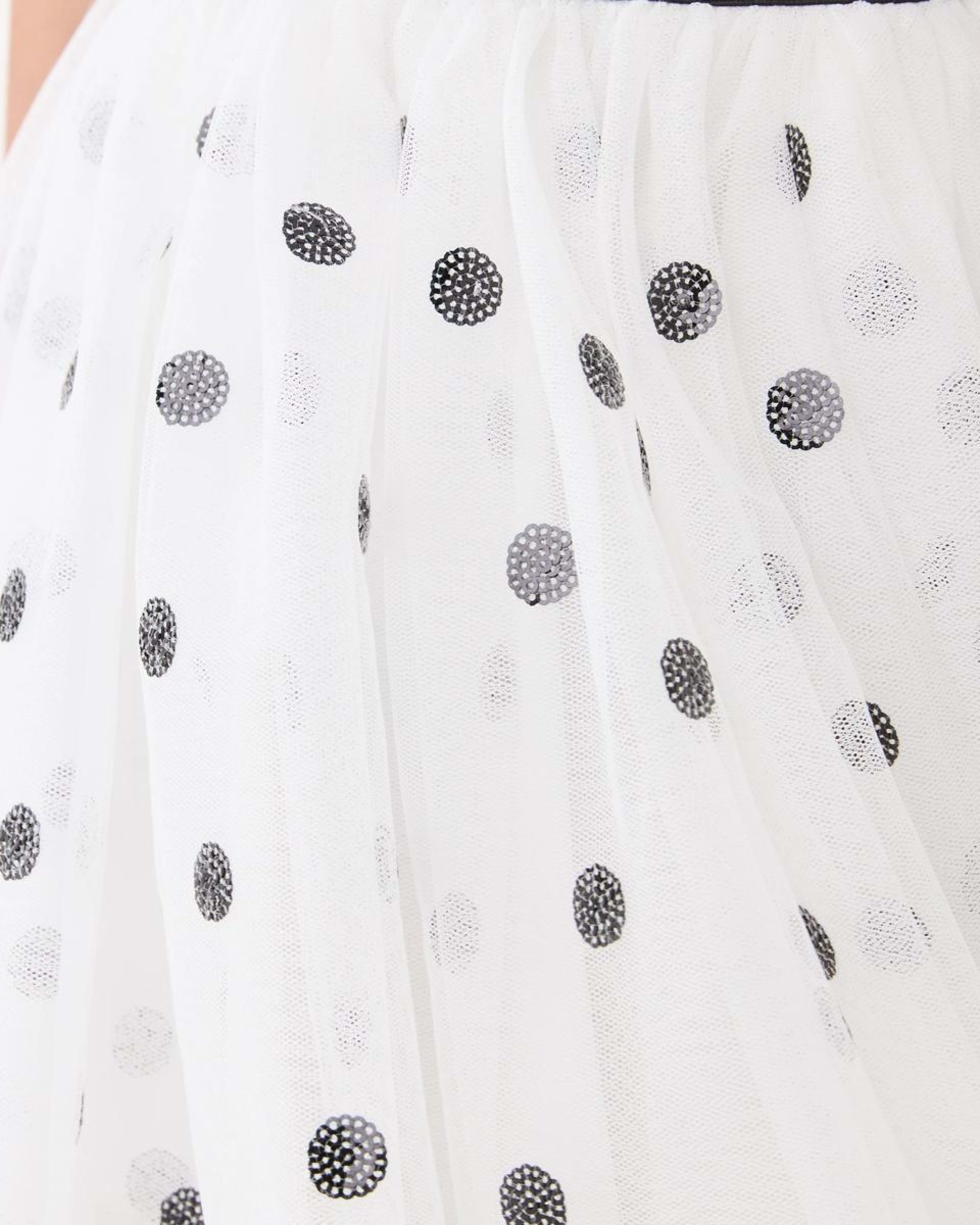 3 Tutu Skirt MAGICAL HAIL SPOTS WHITE, 3 of 6