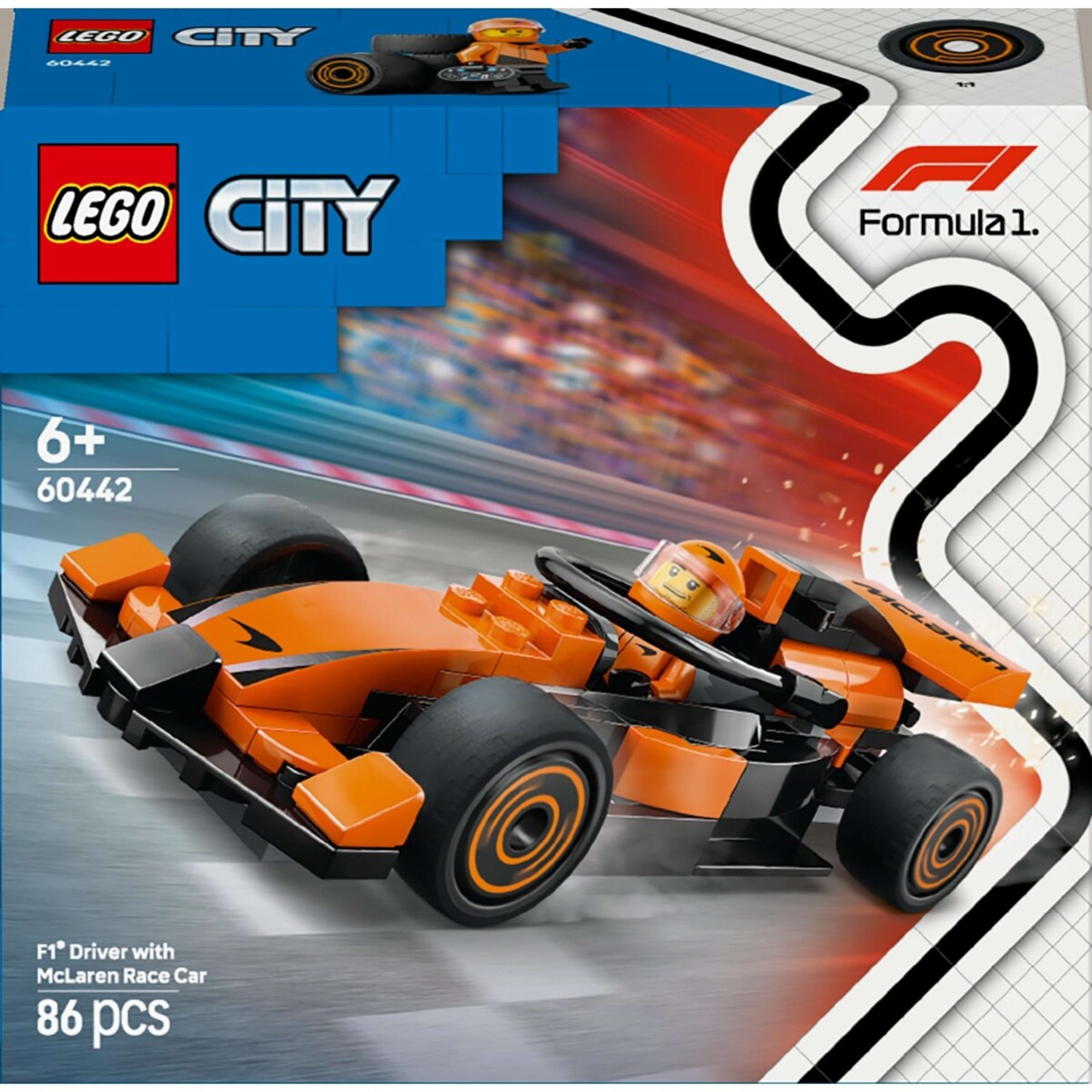 1 LEGO City F1 Driver with McLaren Race Car 60442, 1 of 9