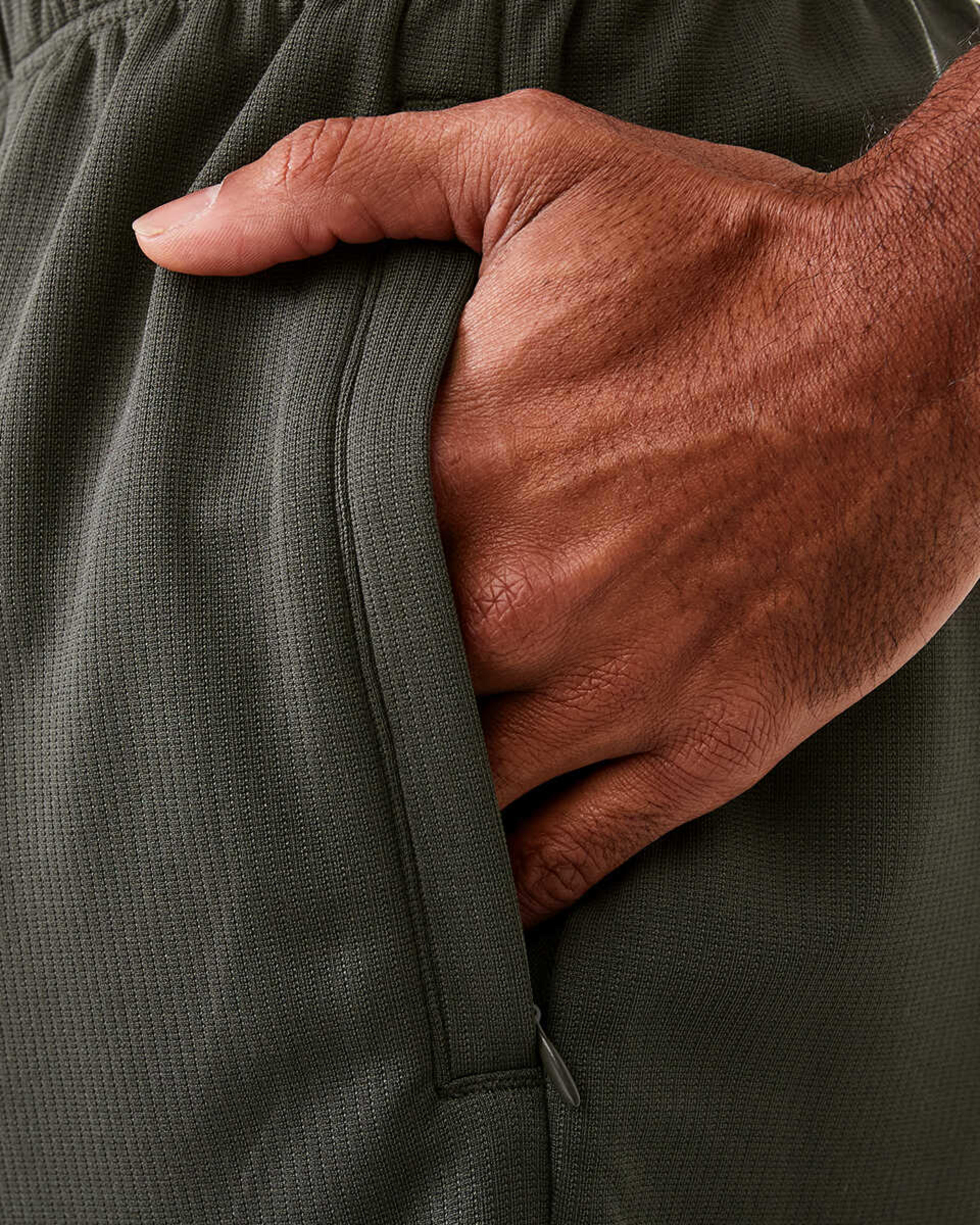 5 Active Mens Comfort Sports Shorts KHAKI GREEN, 5 of 8
