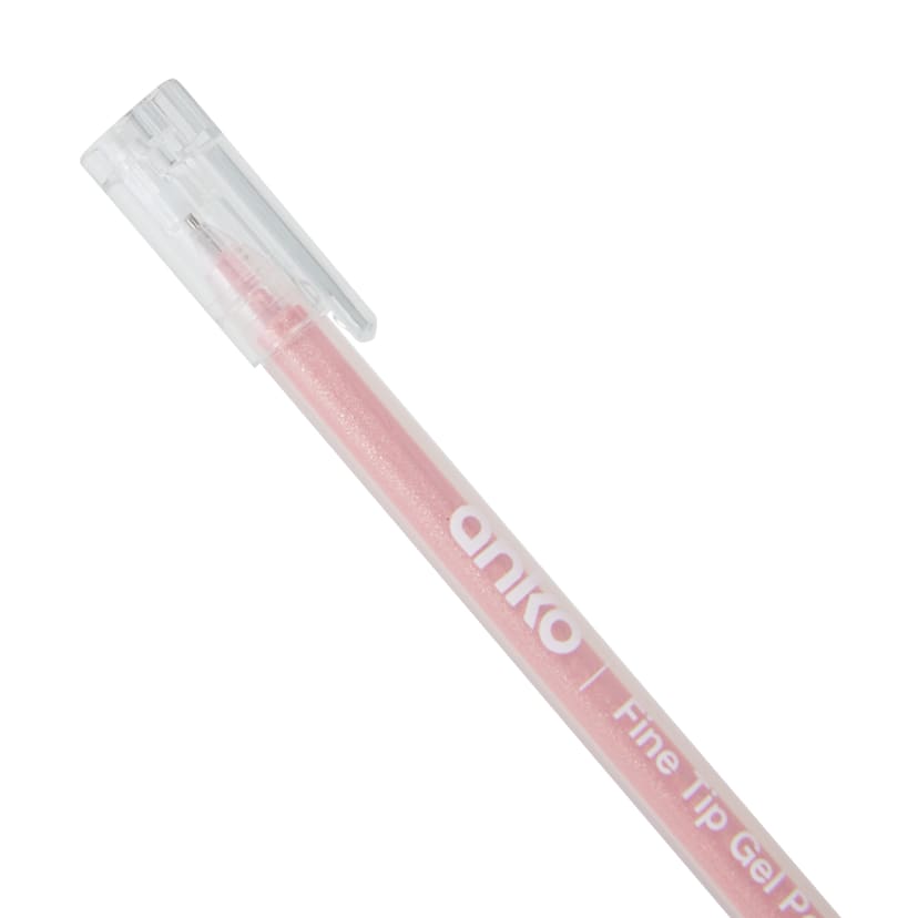 12 Pack Fine Tip Glitter Ink Gel Pens Kmart