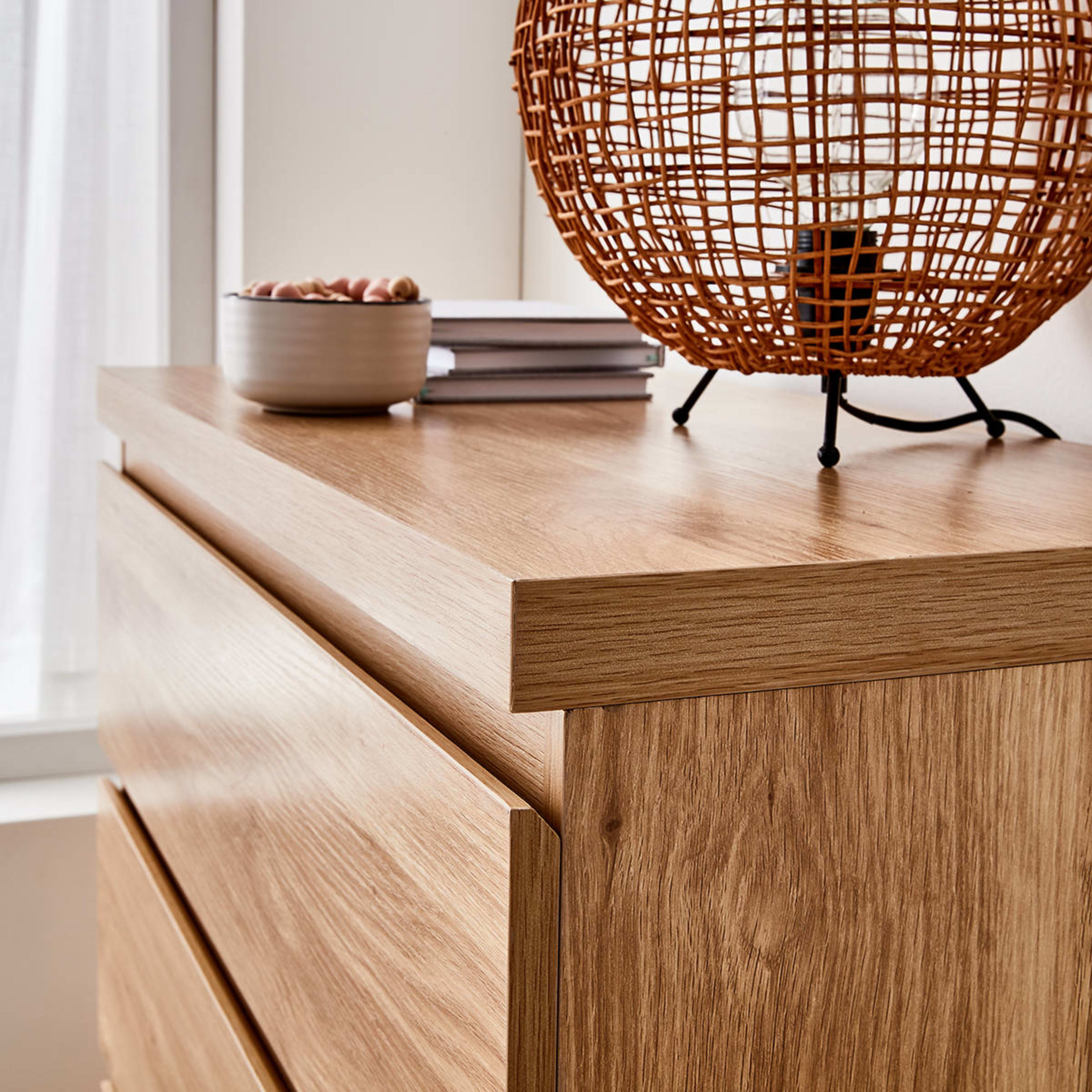 3 Drawer Oak Look Kmart