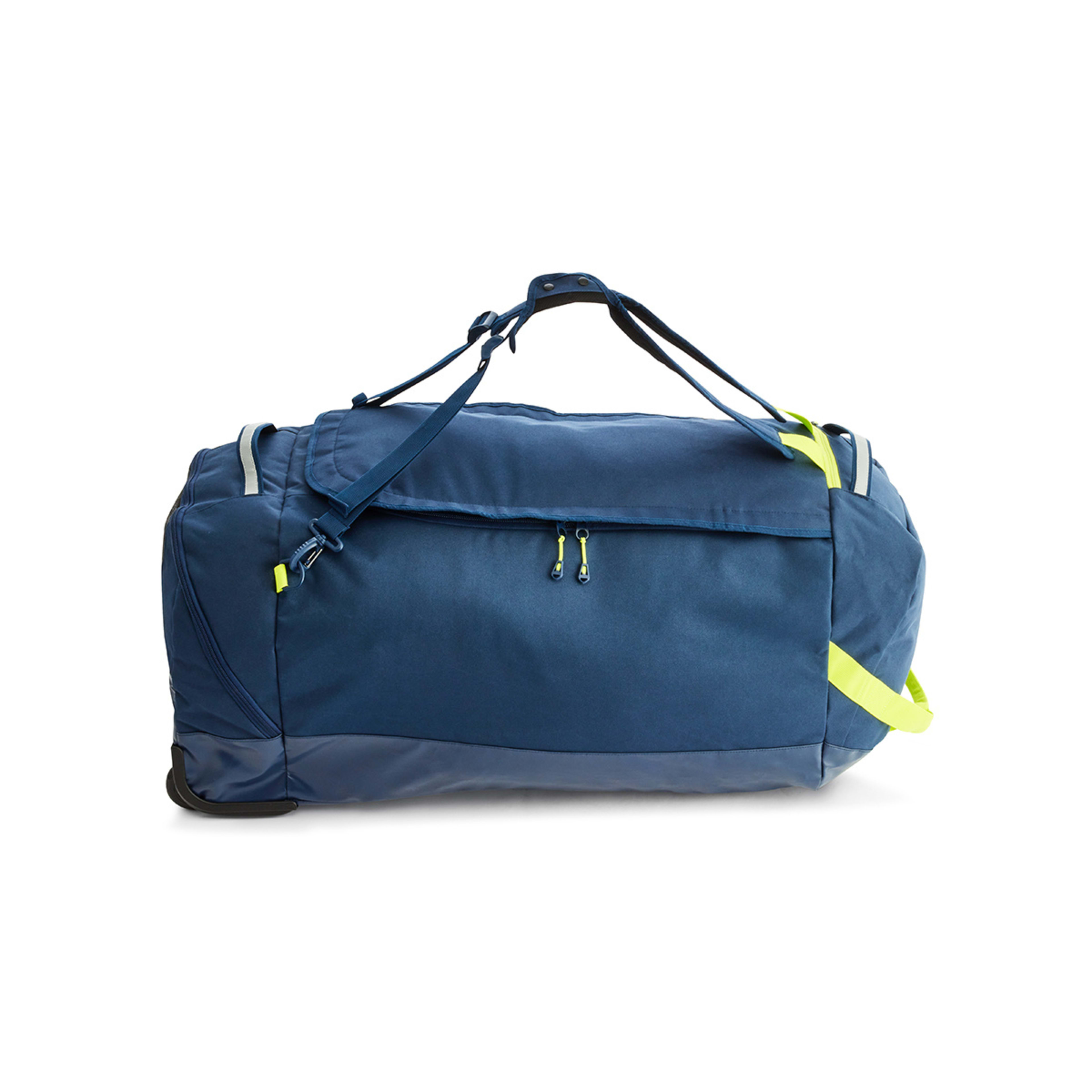 Roll Up Wheeled Travel Duffle - Navy - Kmart