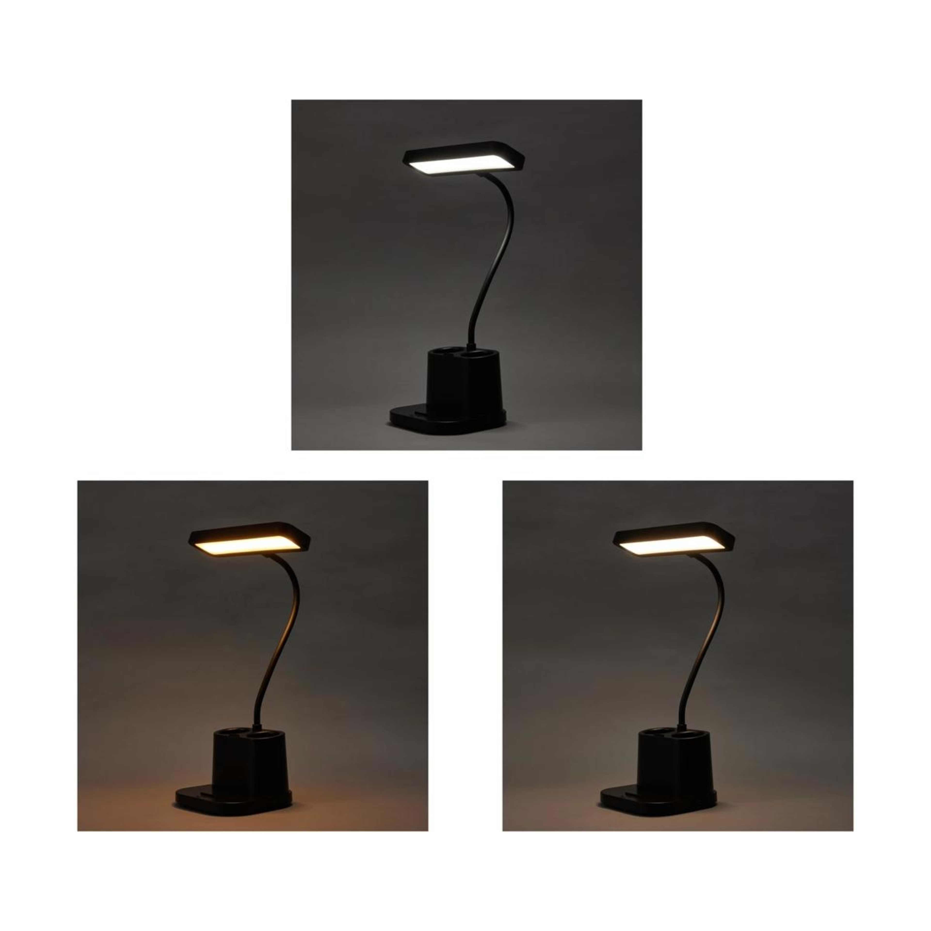 2 Rechargeable Desk Lamp Caddy - Black, 2 of 6