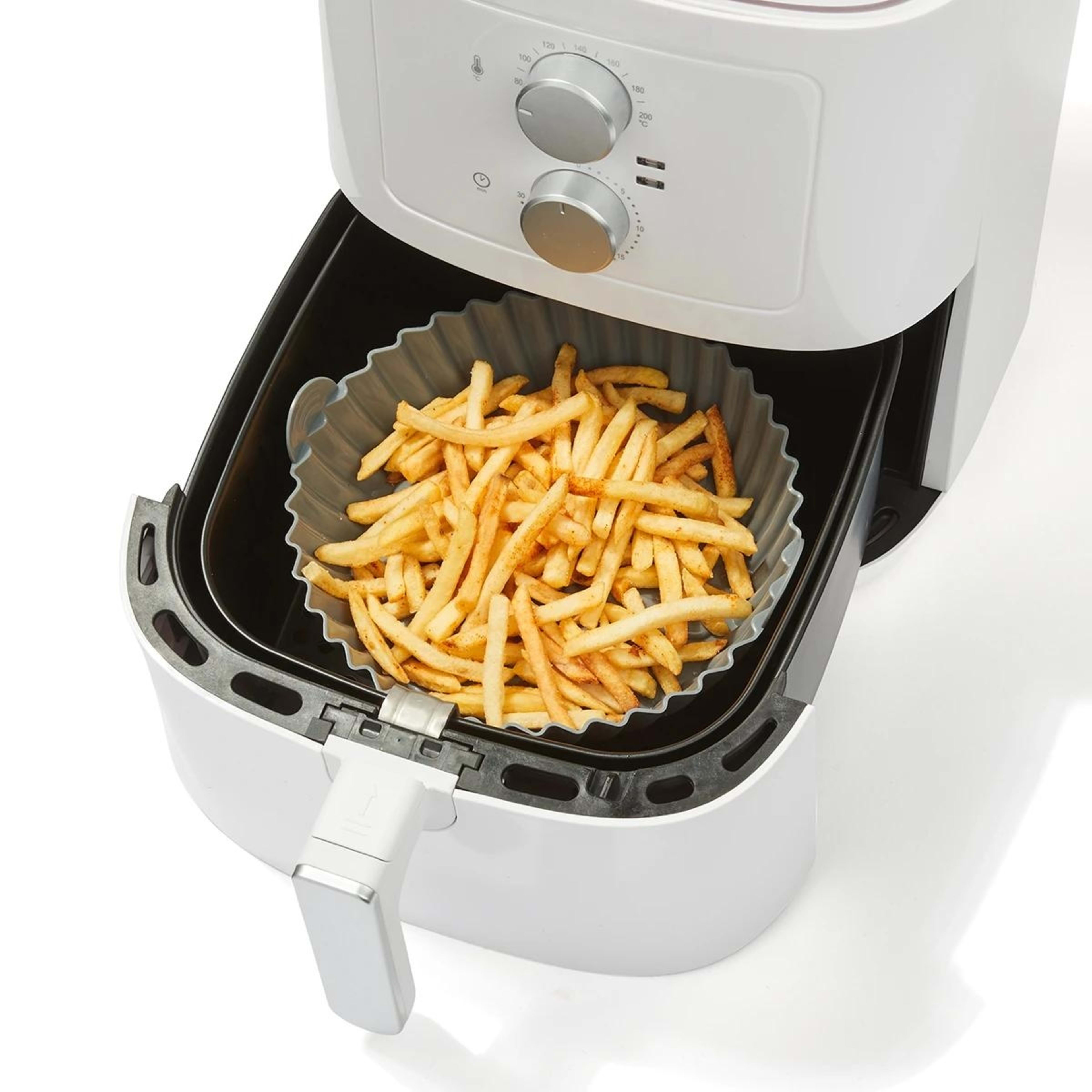 1 Silicone Air Fryer Tray - Grey, 1 of 9