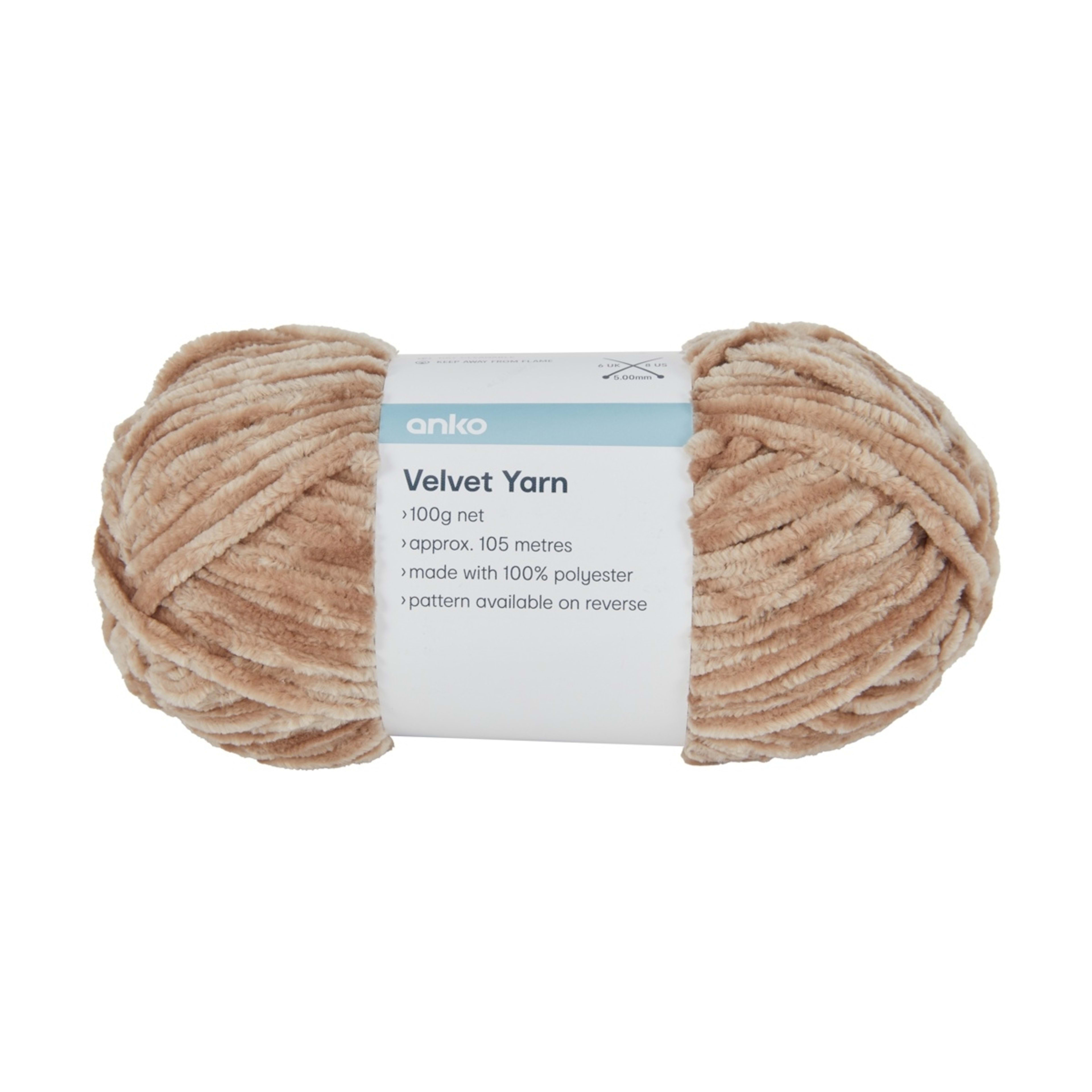 1 Velvet Yarn - Mushroom, 1 of 3