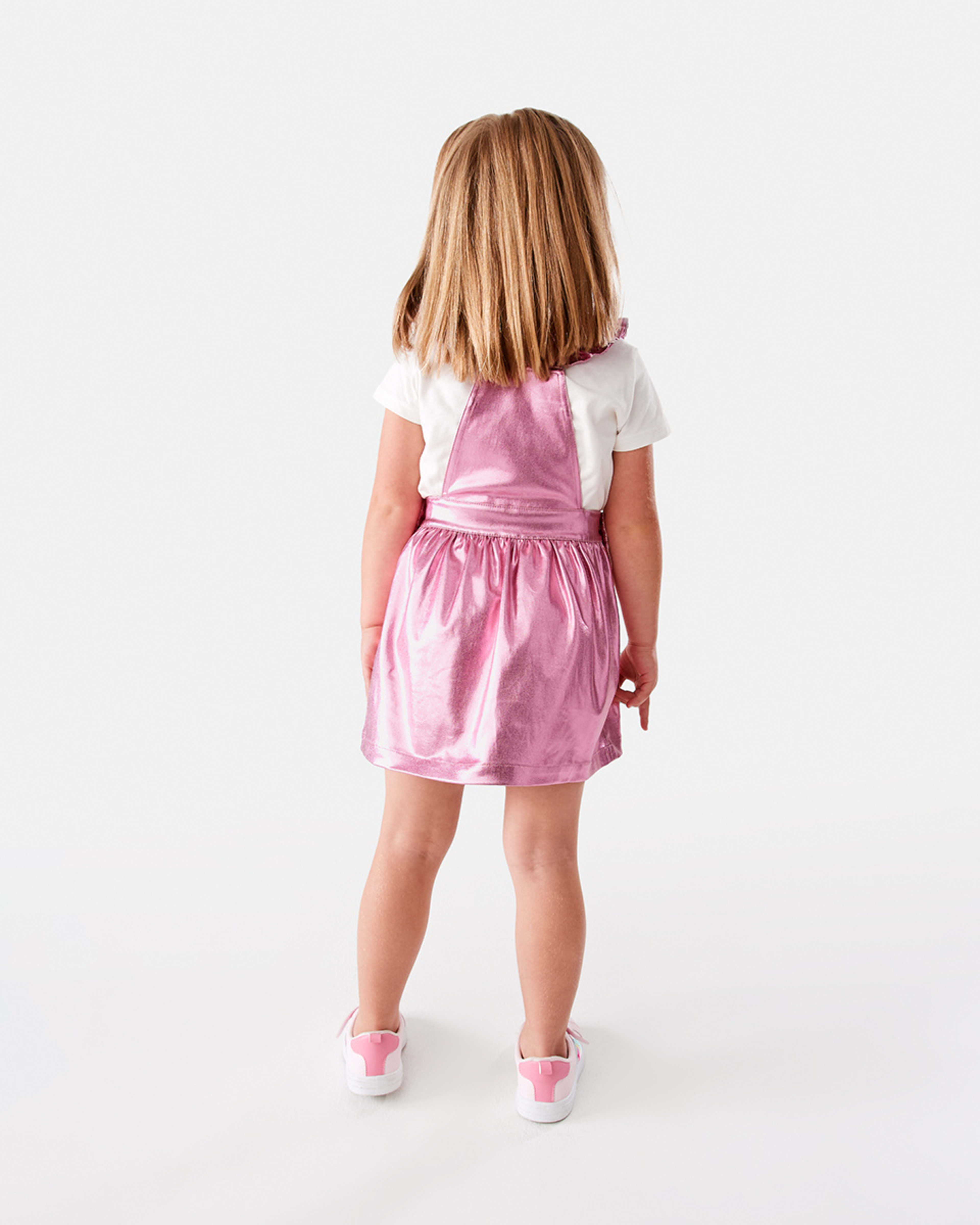 8 Pinafore Dress Pnk Foil S, 8 of 10