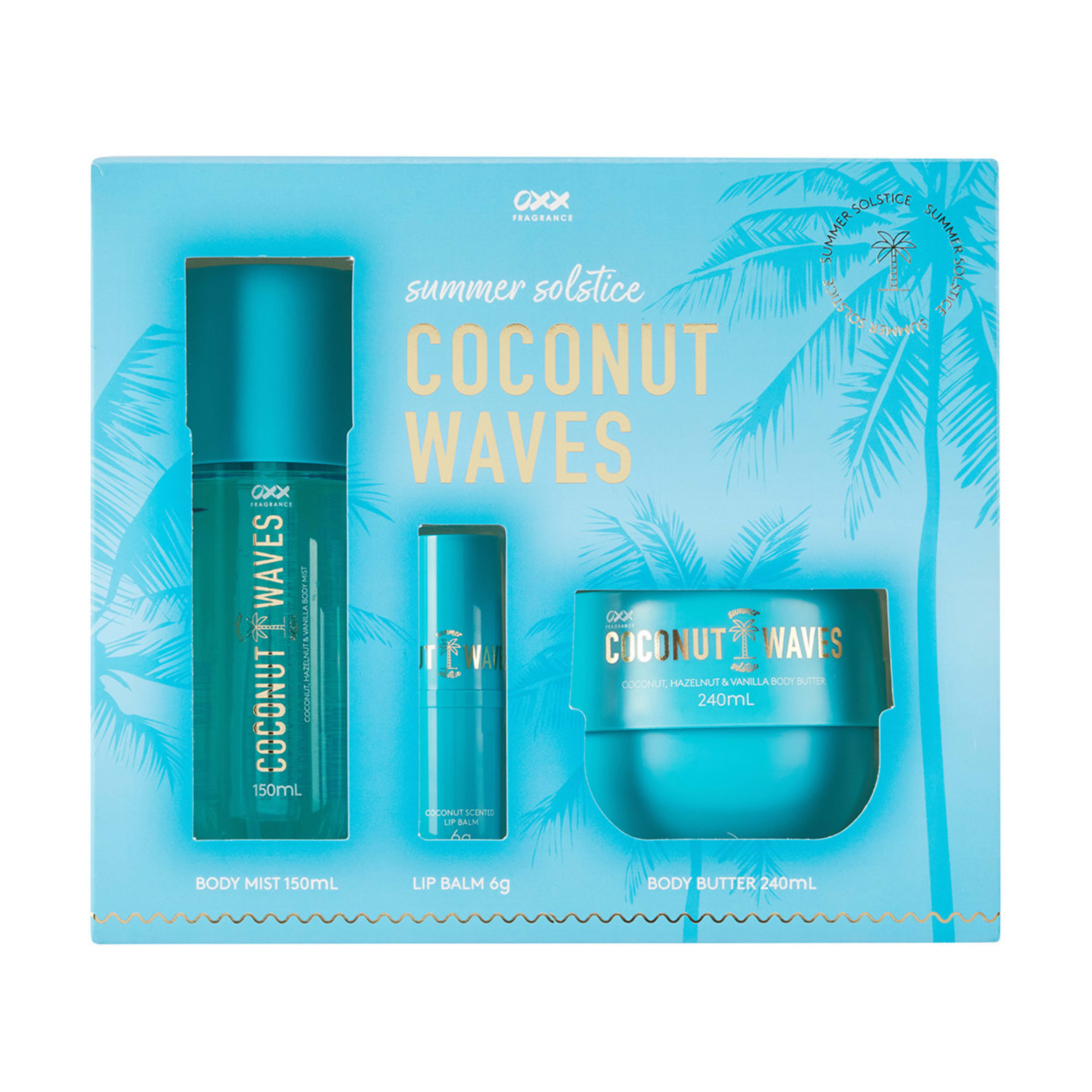 1 OXX Fragrance Coconut Waves Summer Solstice Gift Set, 1 of 10