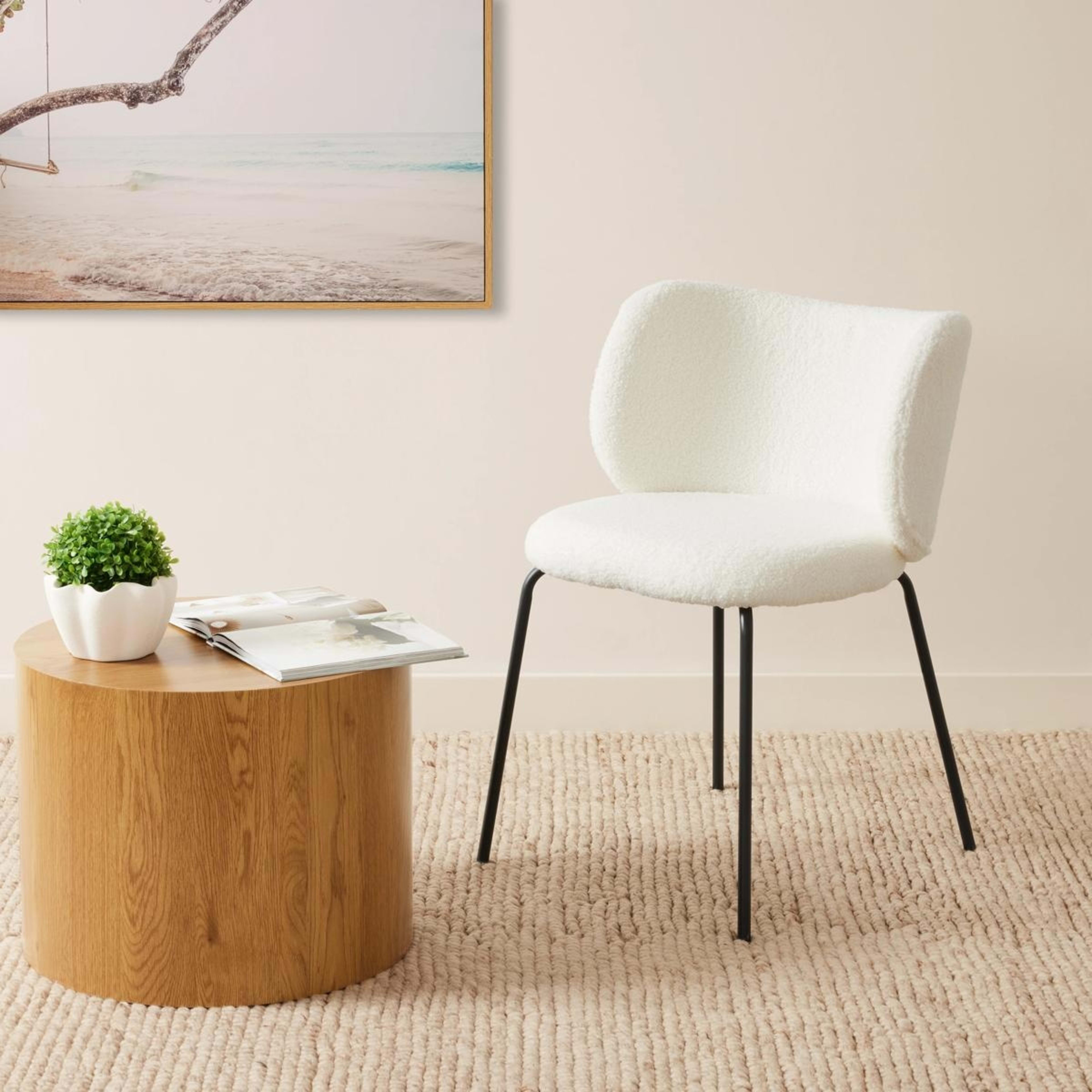 1 Abbey Boucle Dining Chair, 1 of 5