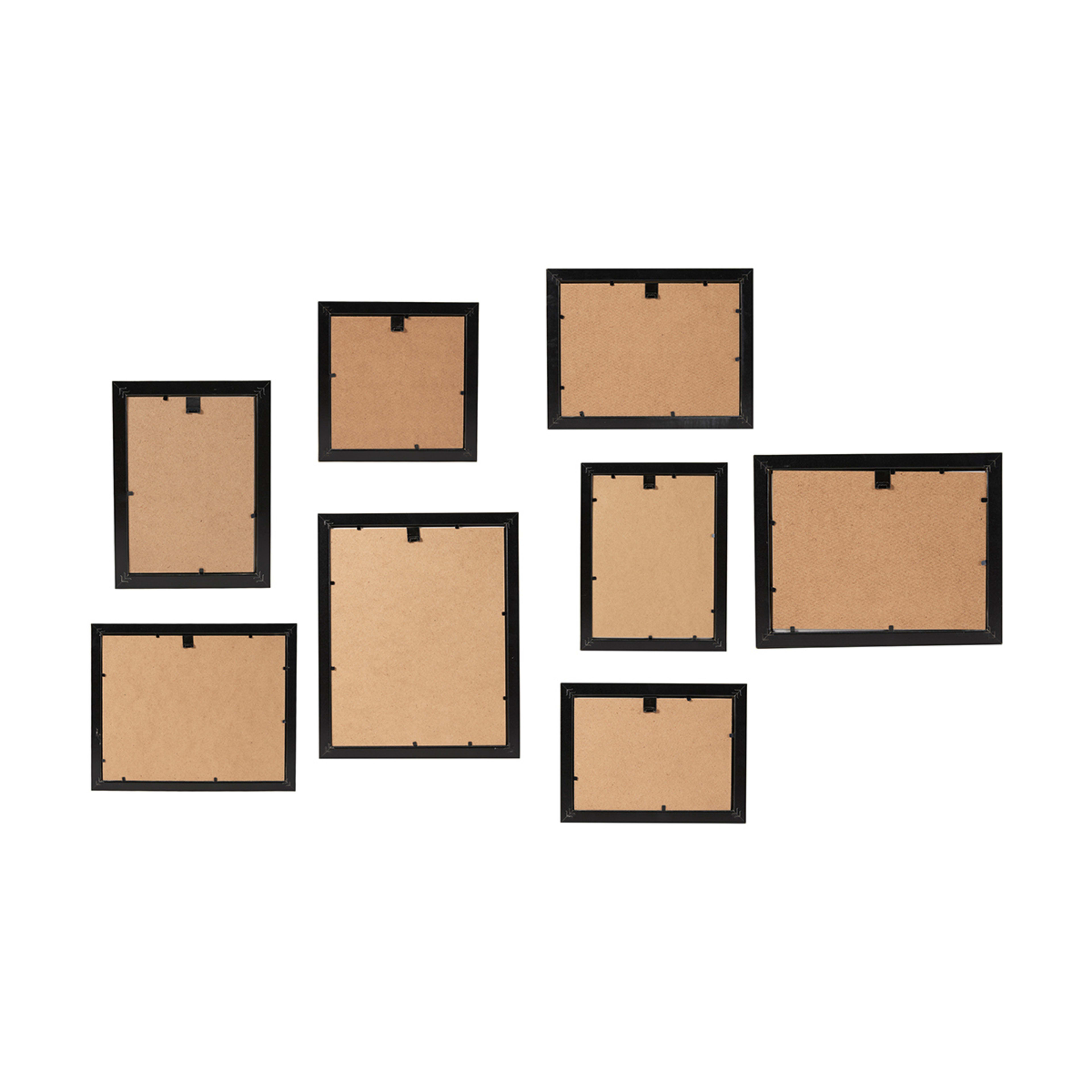 3 8 Piece Wall Photo Frame Set - Black, 3 of 10