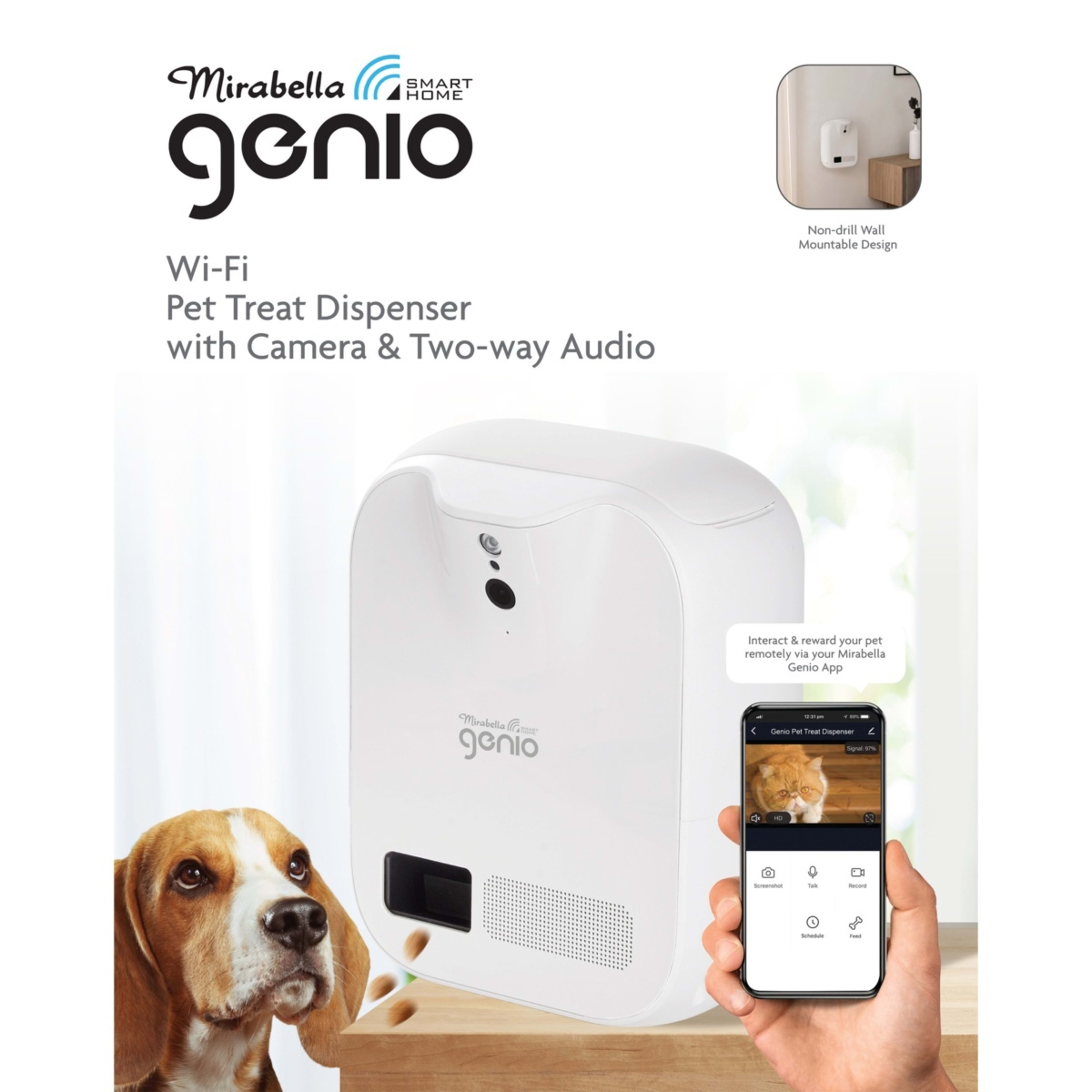 2 Mirabella Smart Home Genio Wi-Fi Pet Treat Dispenser with Camera, 2 of 6