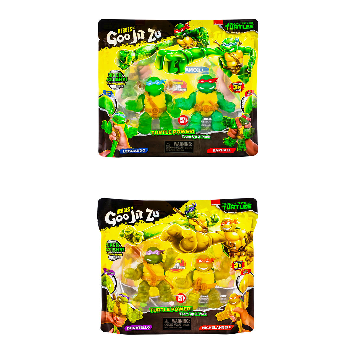 2 Pack Heroes of Goo Jit Zu Teenage Mutant Ninja Turtles Figures ...