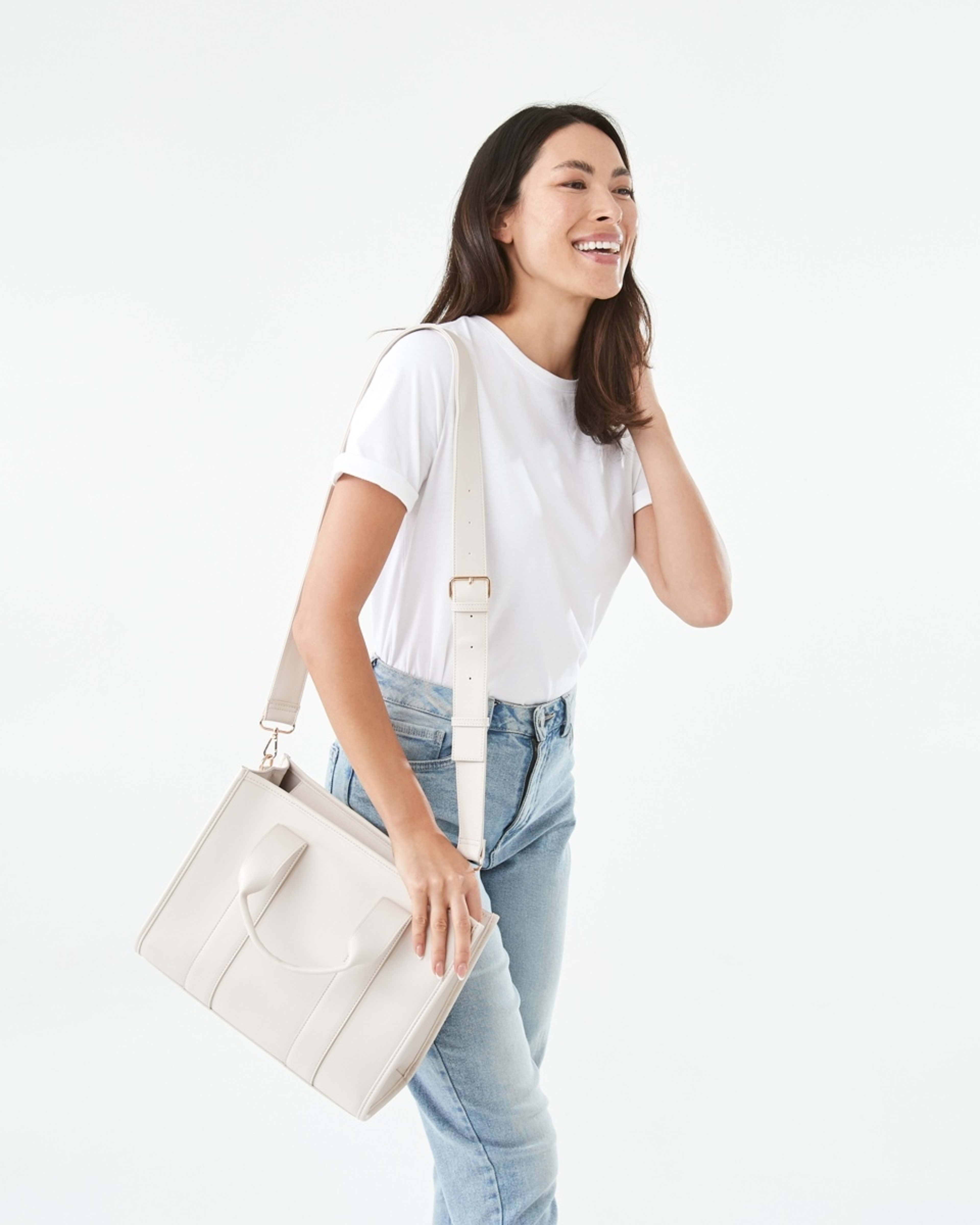 7 Large City Tote Bag Shell Bge, 7 of 7