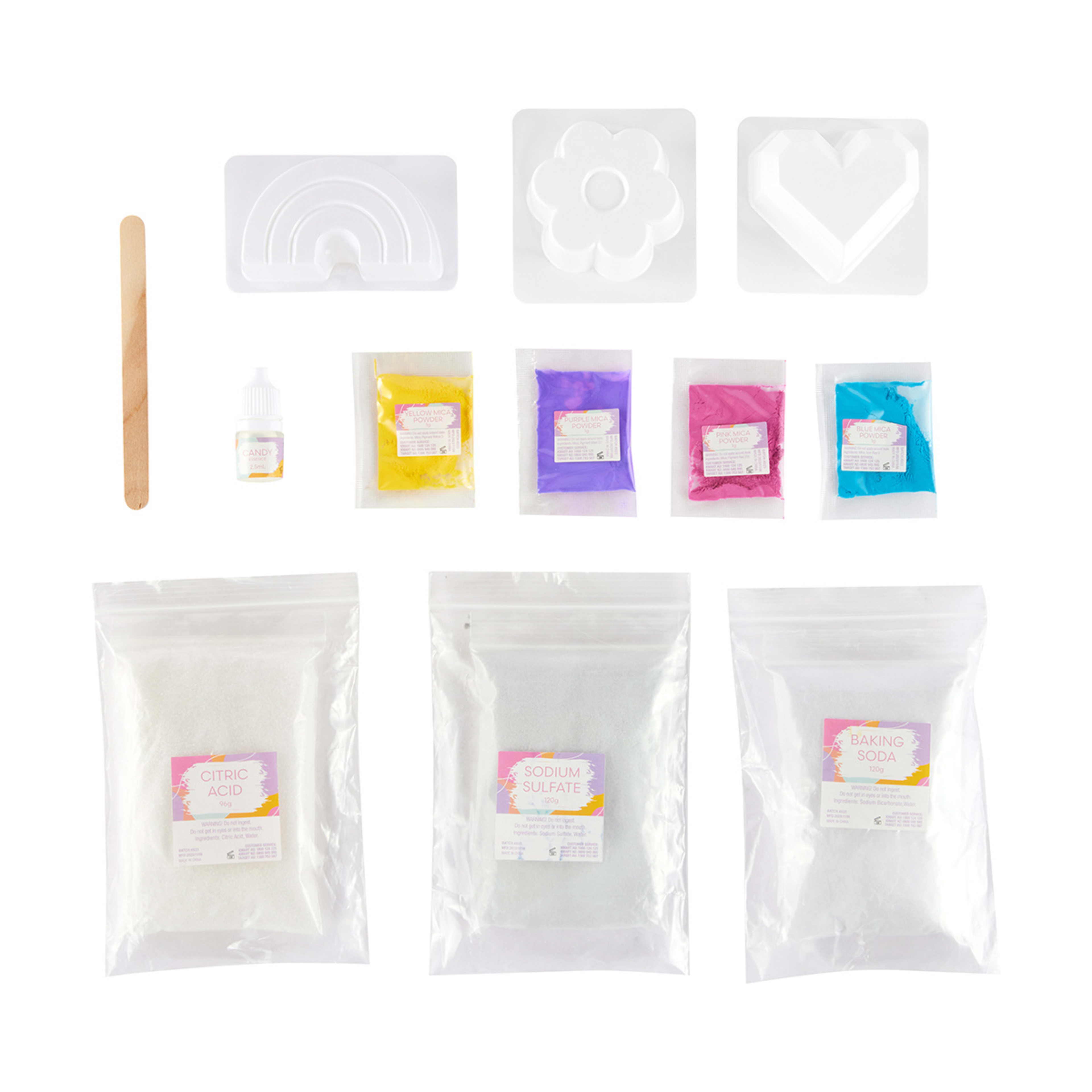 Fizzy Rainbow Bath Bombs Kit Kmart