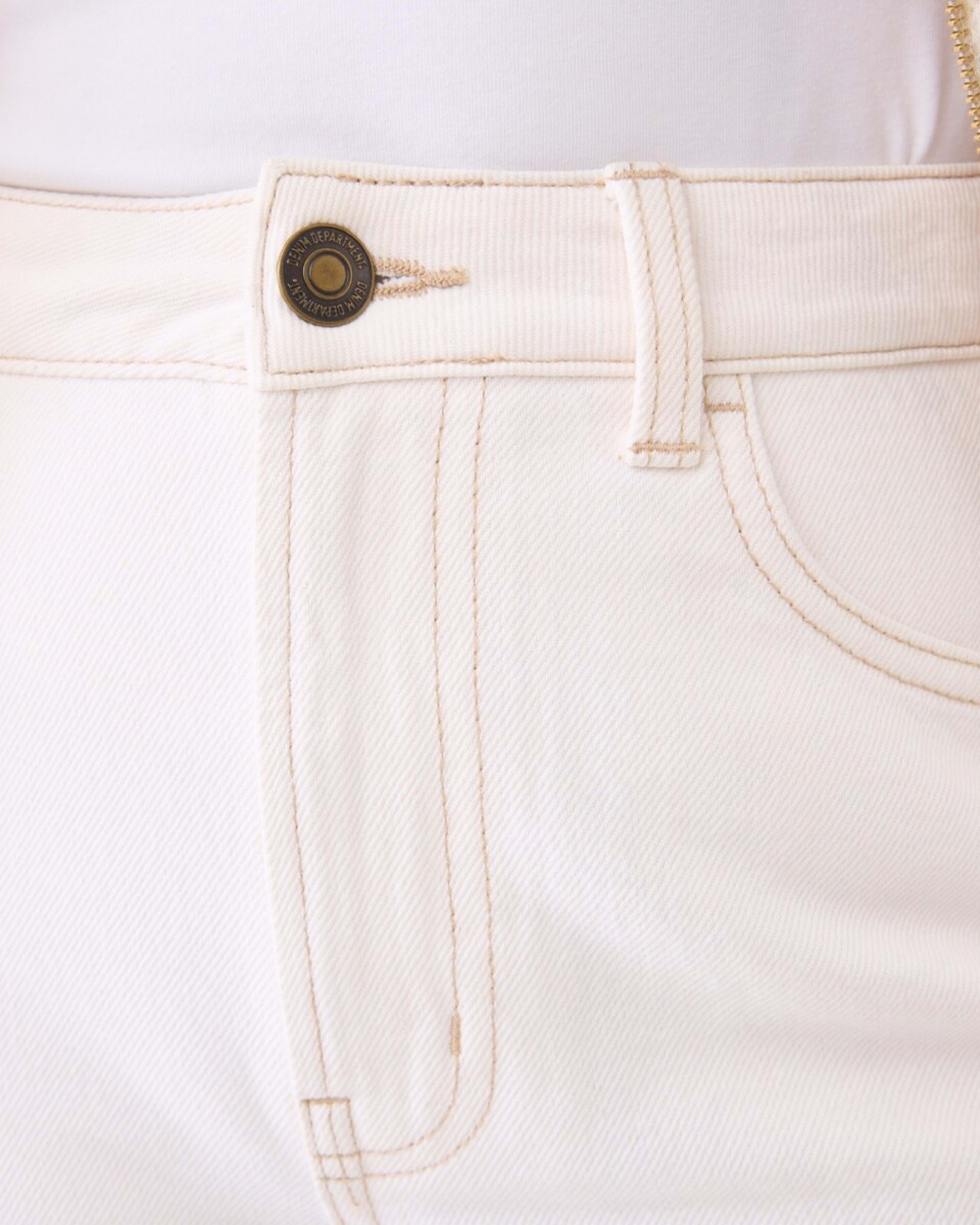 5 Cuffed Hem Jeans Ecru, 5 of 6