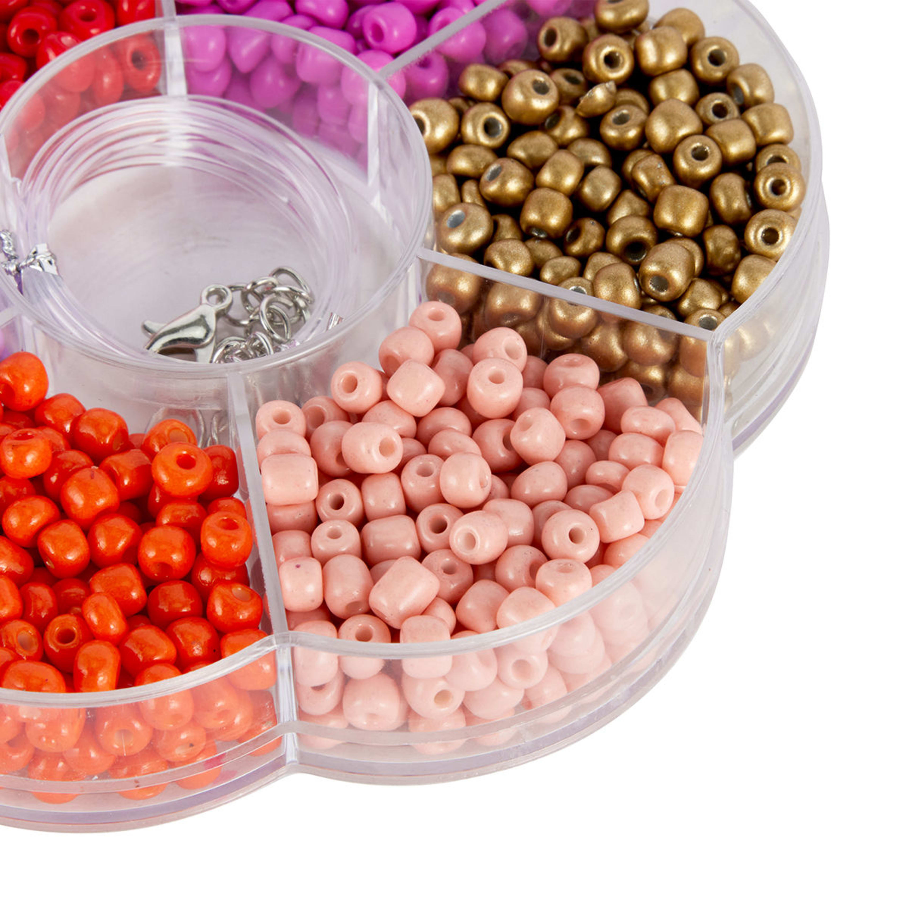 6 Glass Seed Beads - Pink Mix, 6 of 7