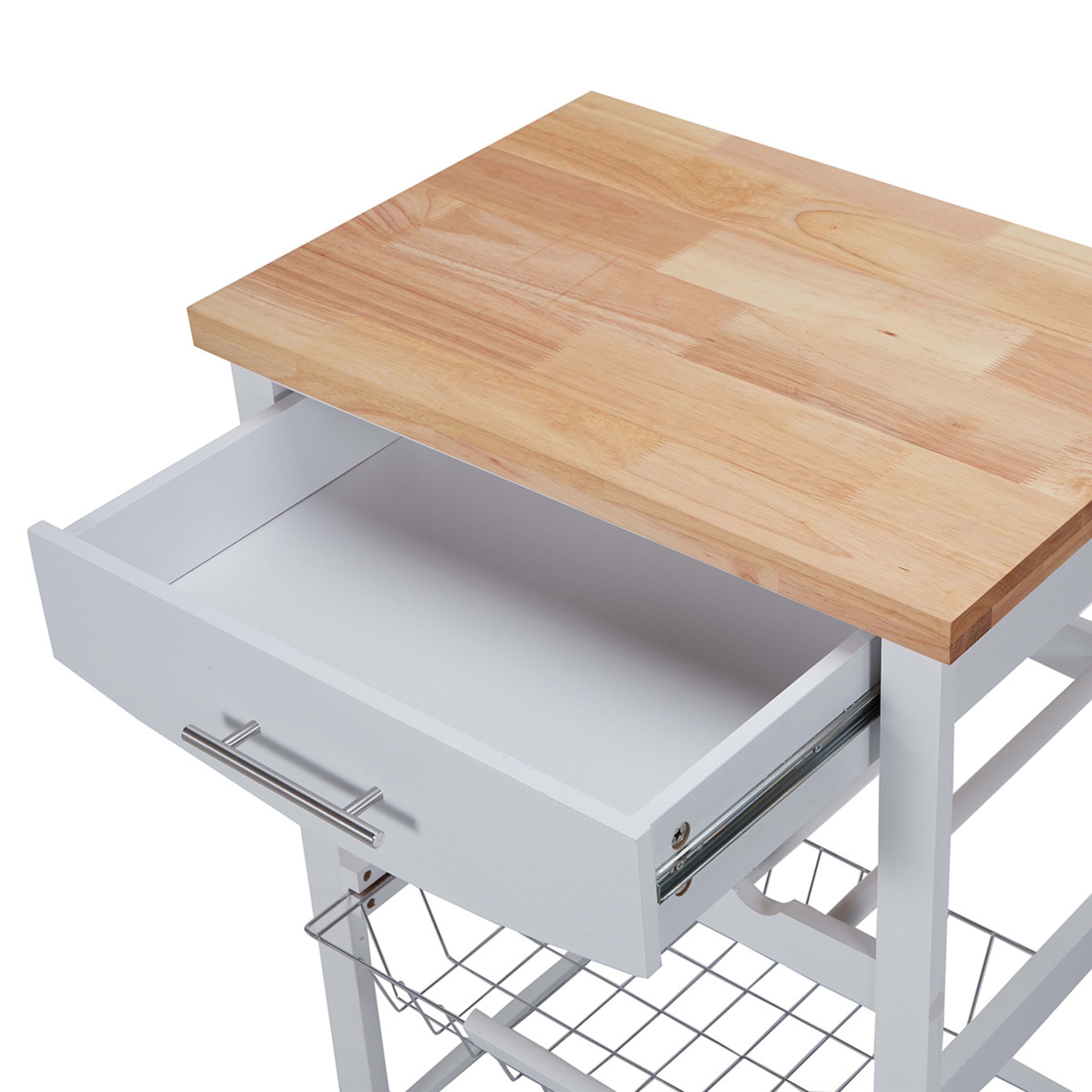4 White Kitchen Trolley, 4 of 10