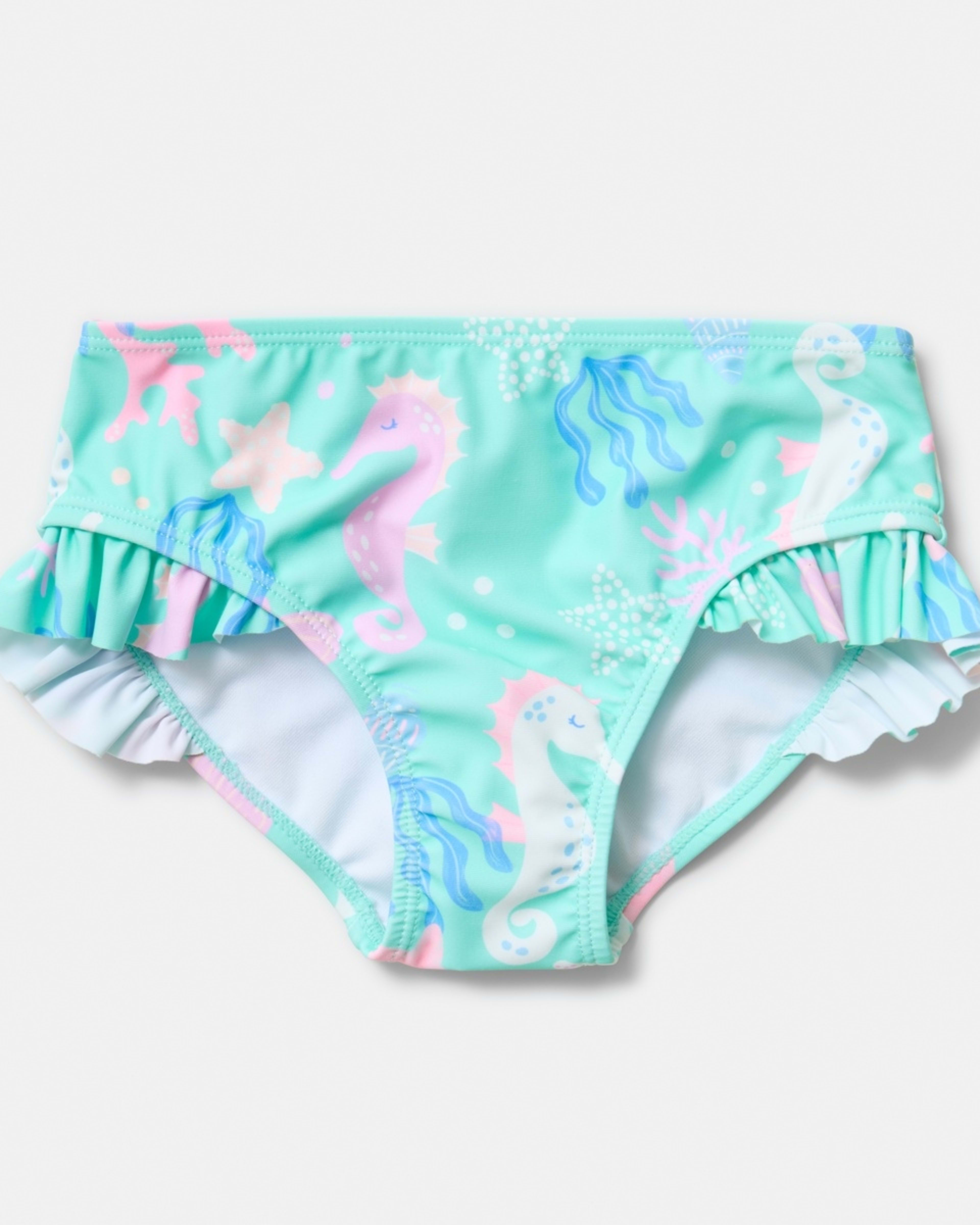 8 2 Piece Long Sleeve Rash Swim Set OCEAN TREASURES ARUBA BLUE, 8 of 10