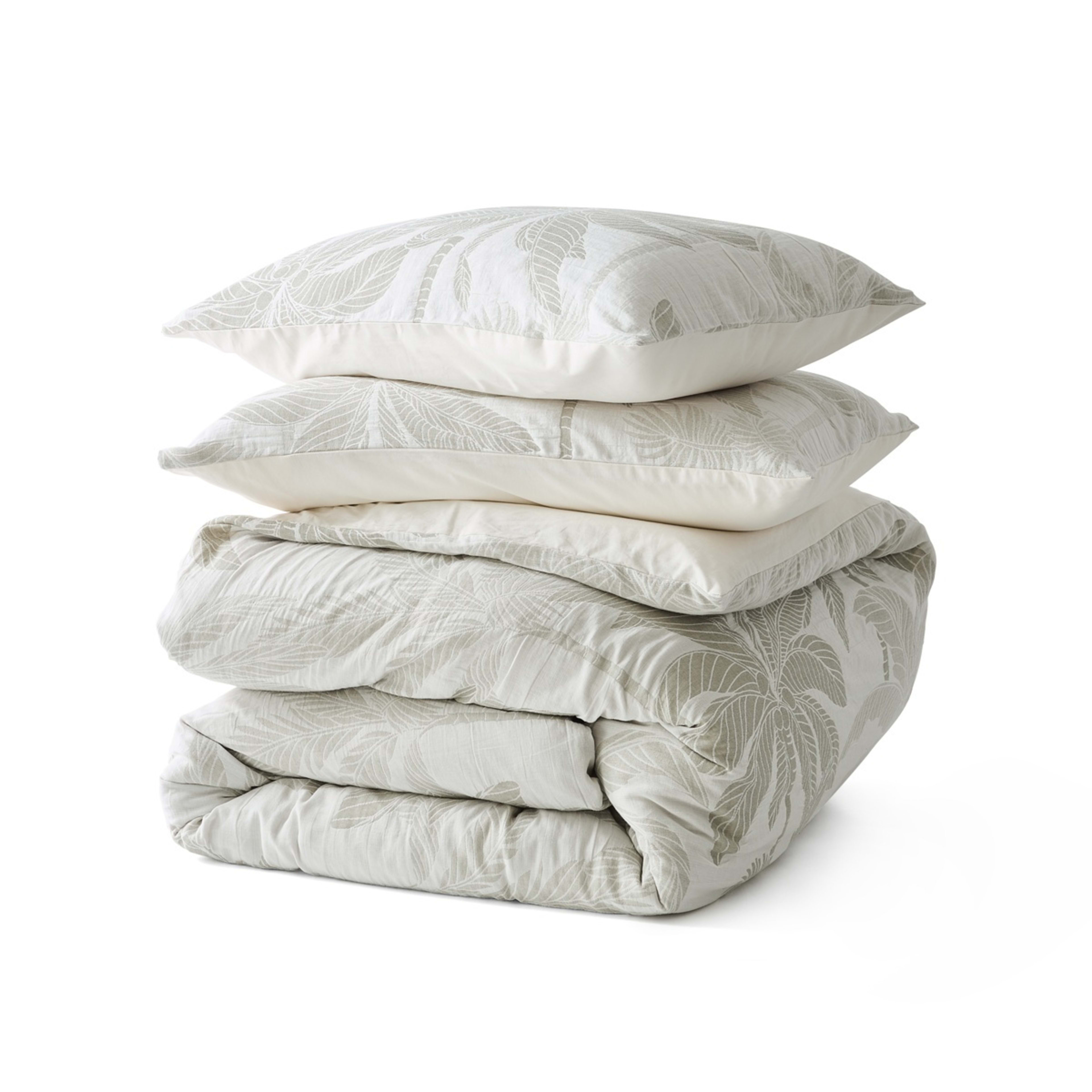 5 Palm Cotton Quilt Cover Set - Super King Bed, 5 of 6