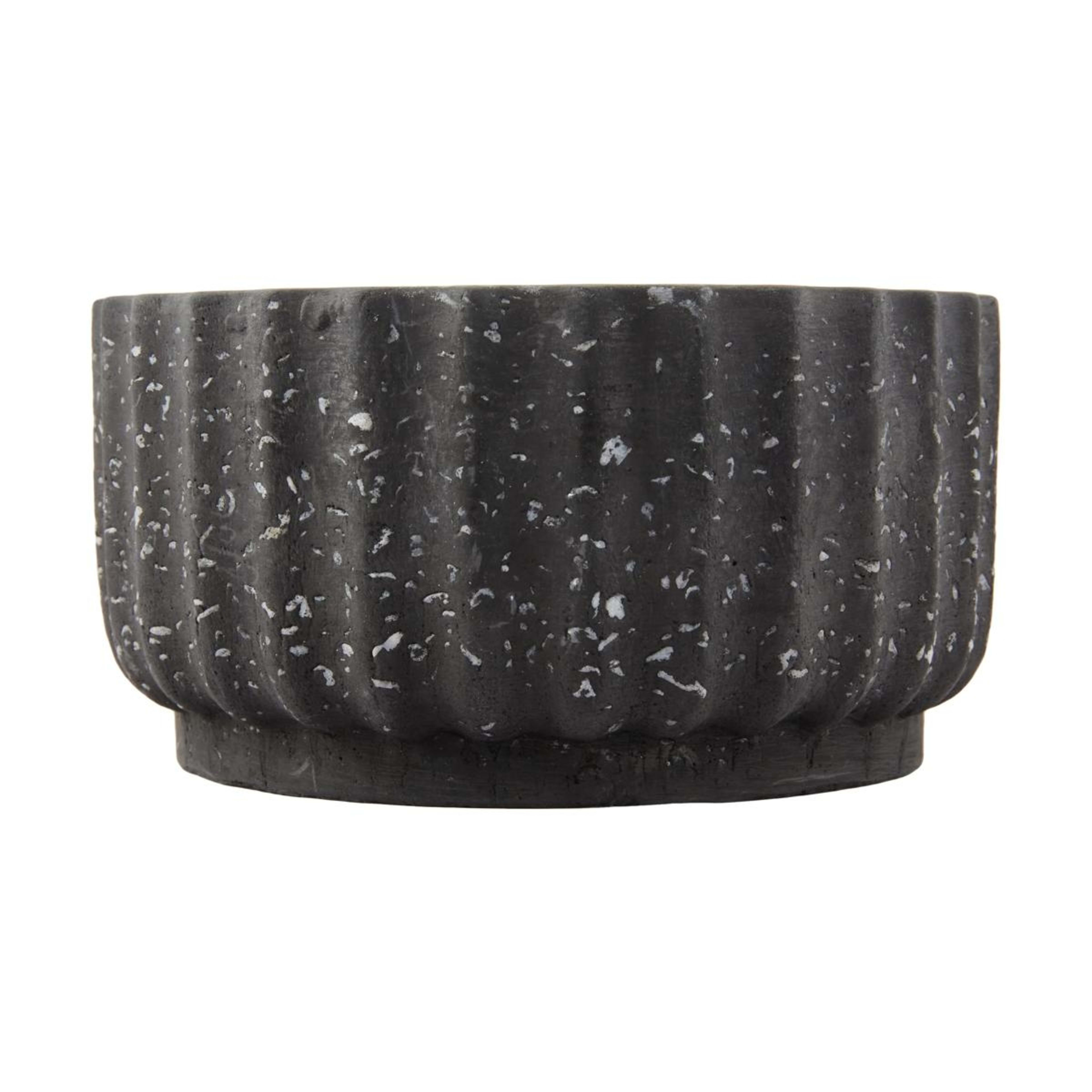 1 Caramel & Vanilla Black Terrazzo Wave Candle
