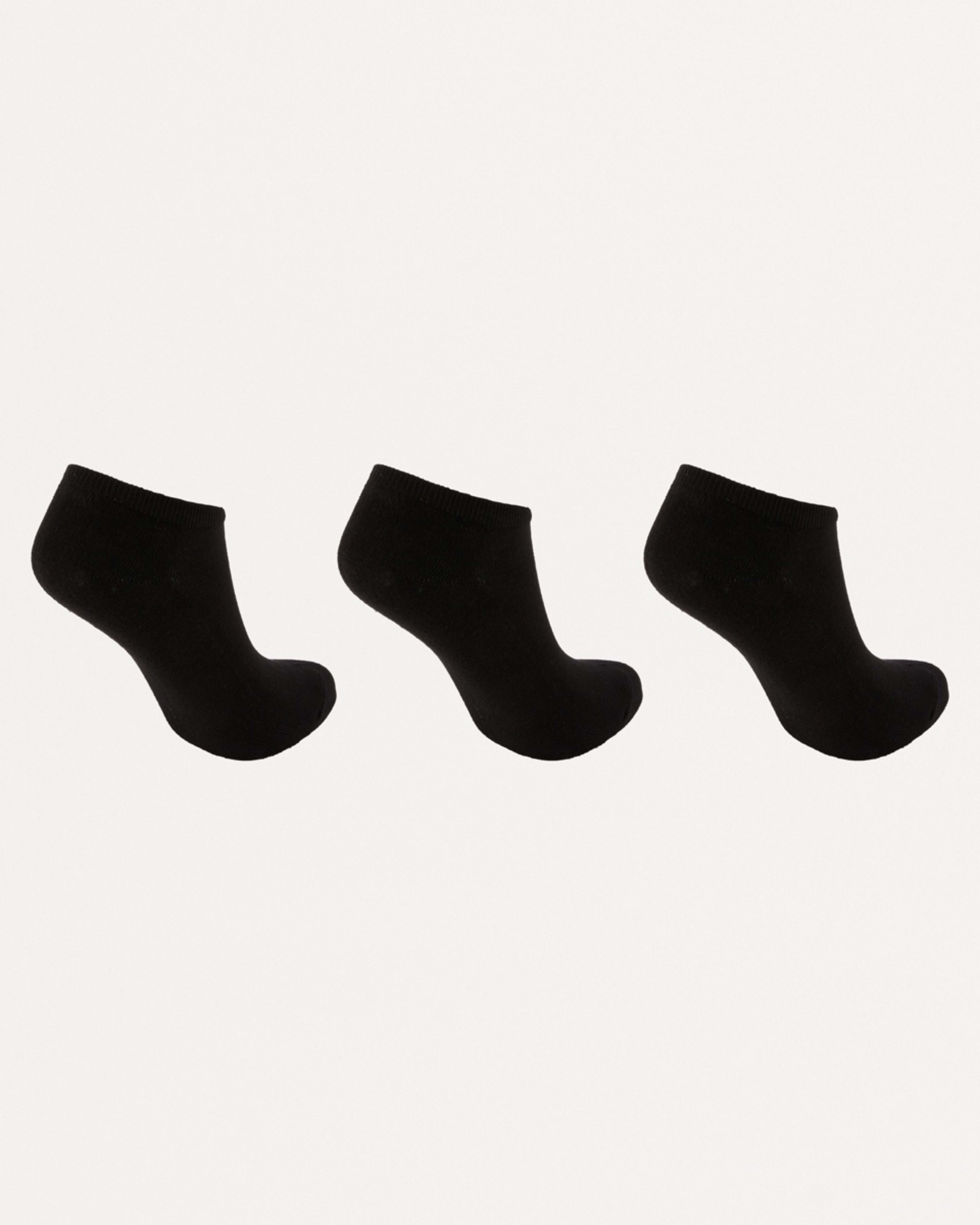 2 3 Pack Bamboo Terry Sneaker Socks BLACK, 2 of 3
