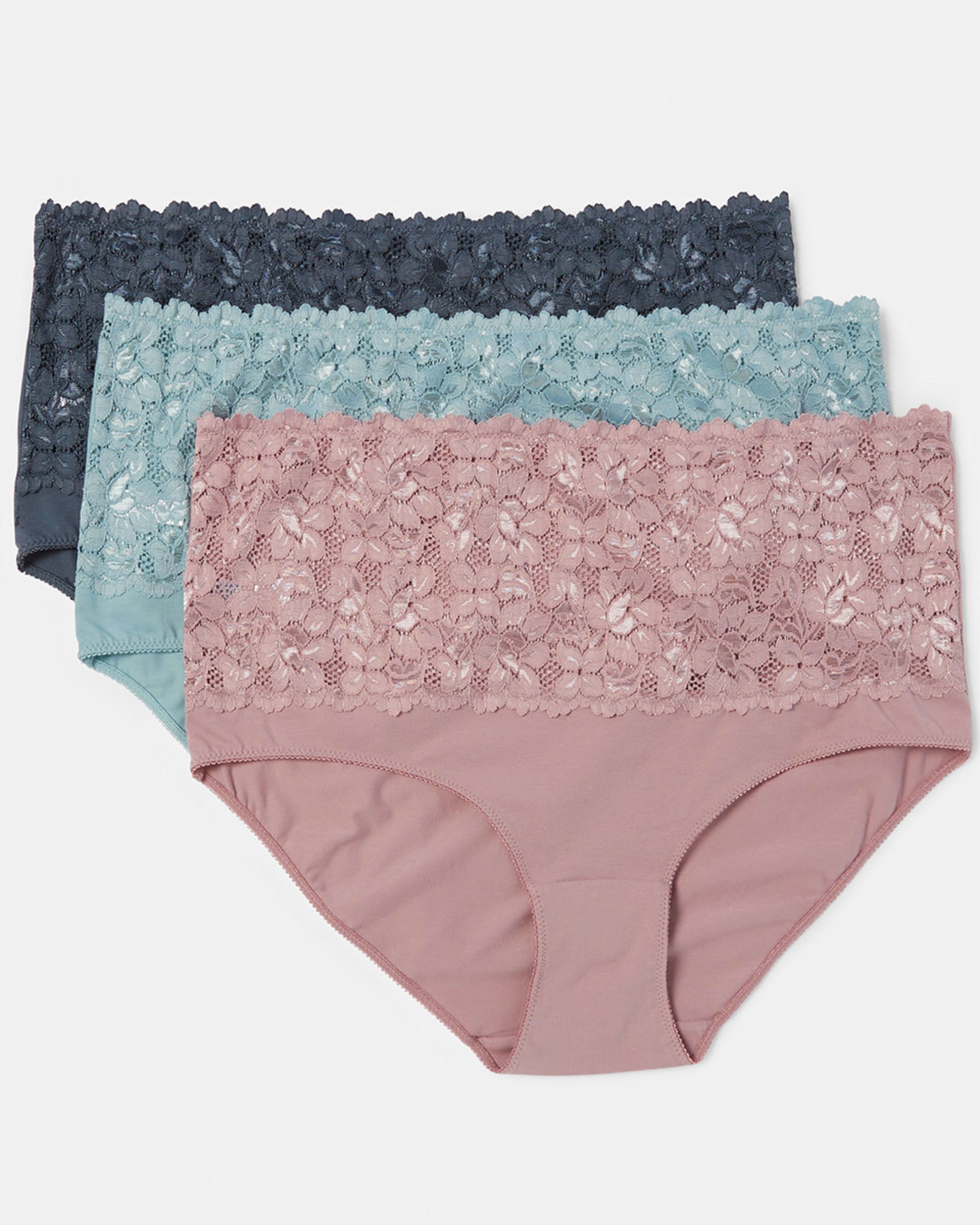 3 Pack Curve Cotton Stretch Full Briefs Kmart