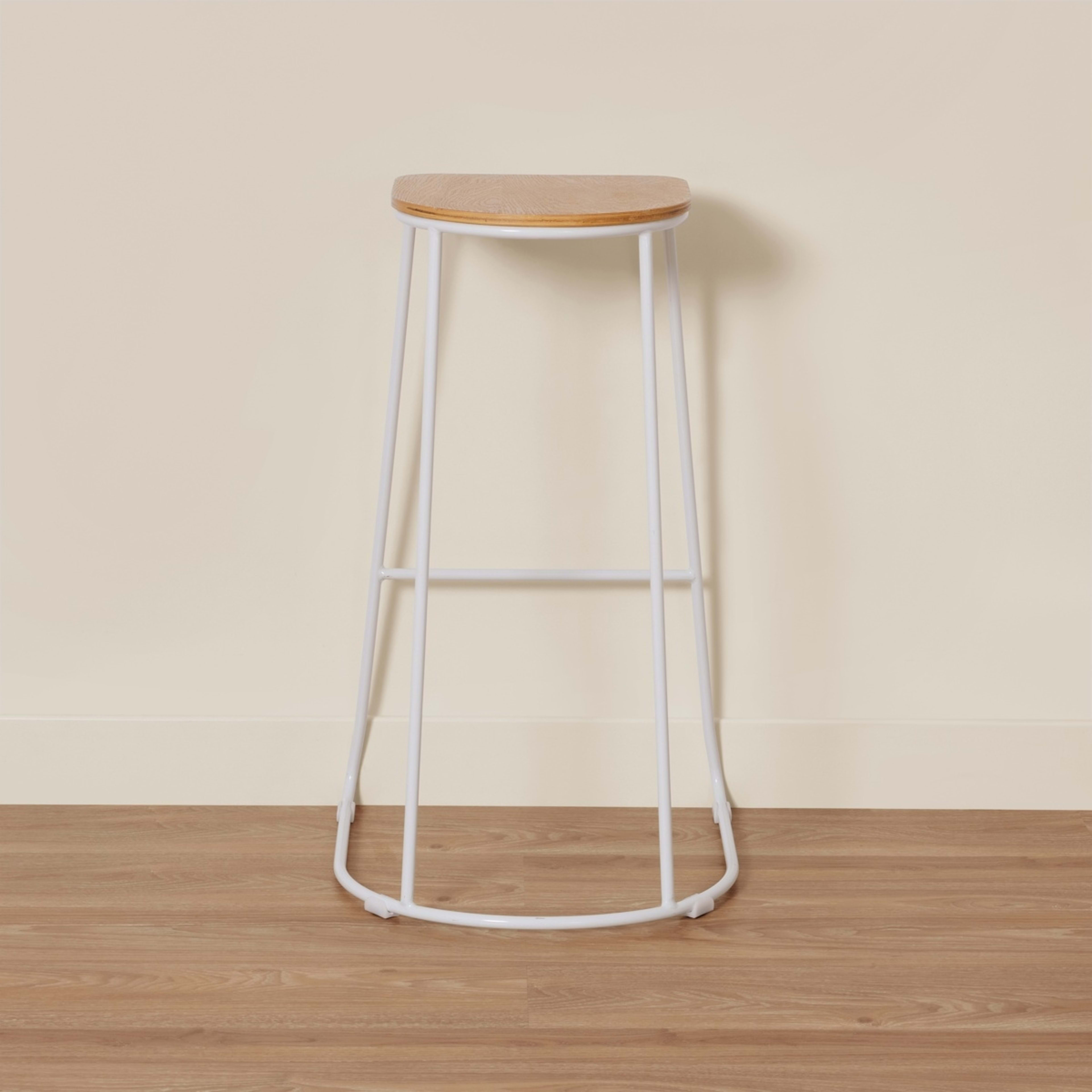 2 Bar Stool - White, 2 of 6