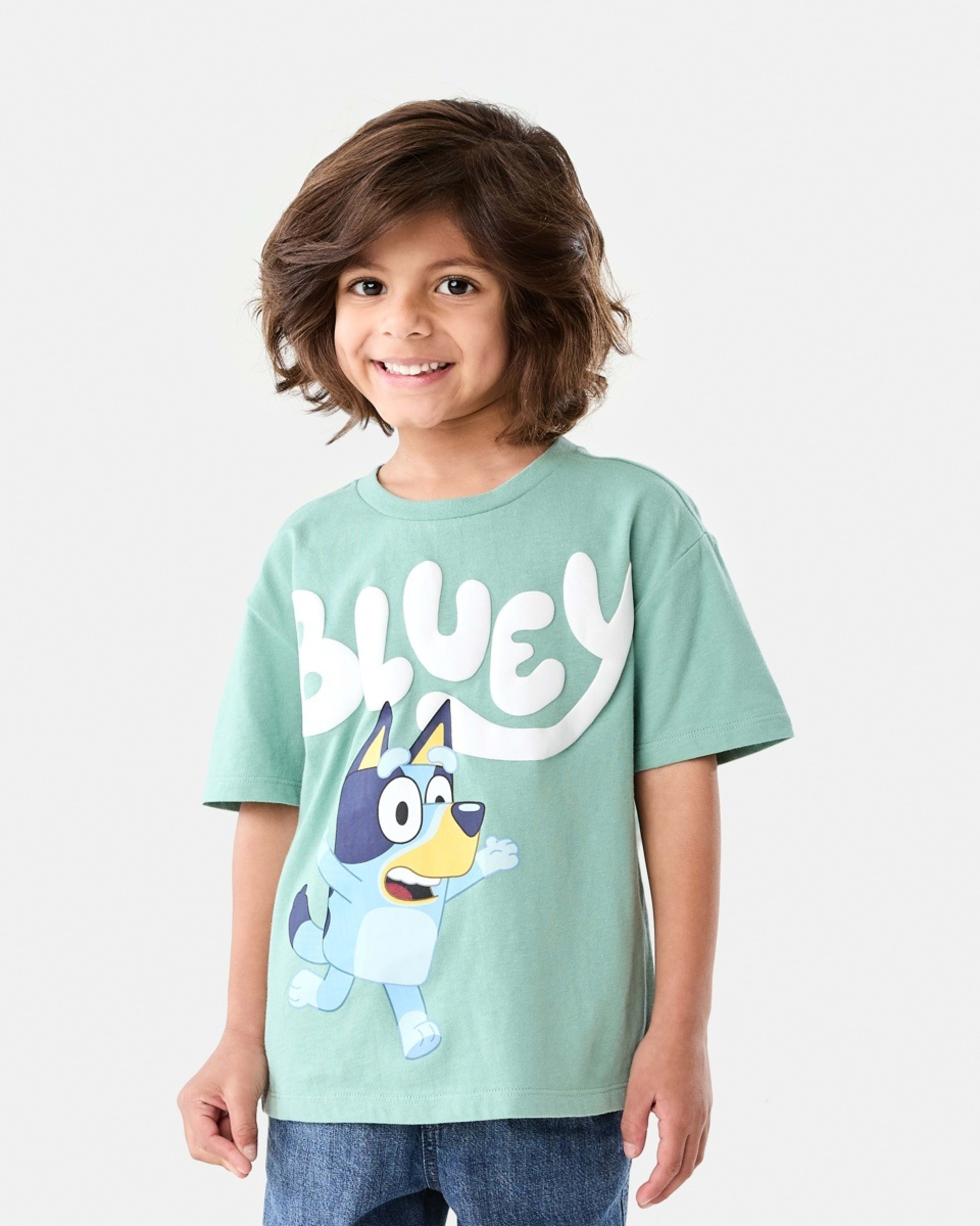 1 Bluey License Print T-shirt BLUEY RUNNING, 1 of 6