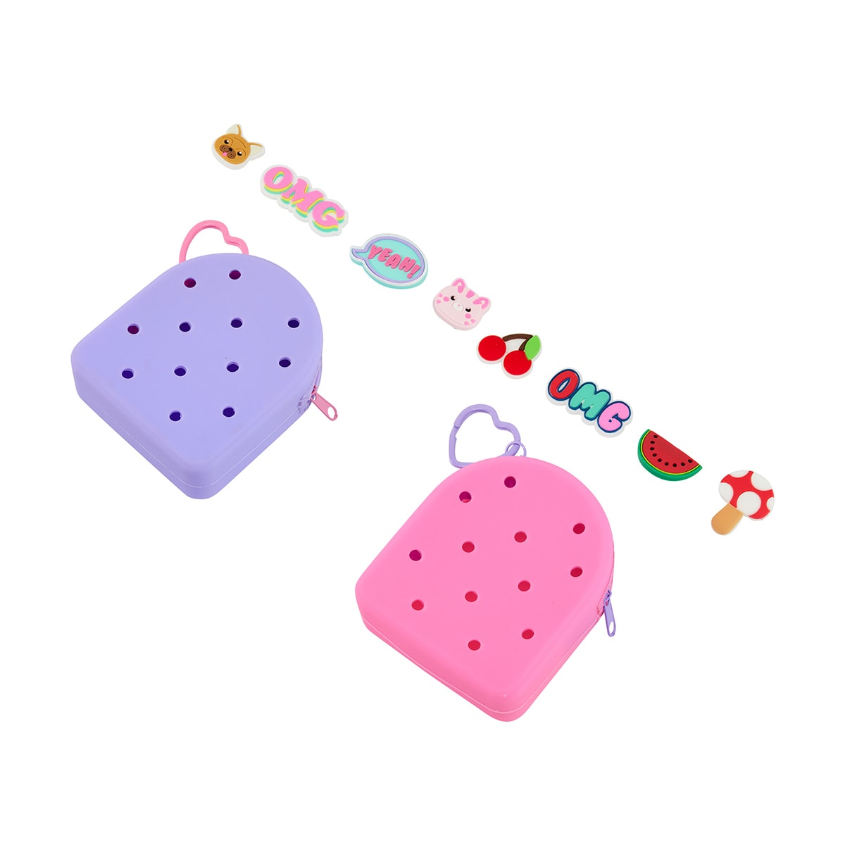 Mini Backpack Keyring and Jelly Charm Set Assorted Kmart