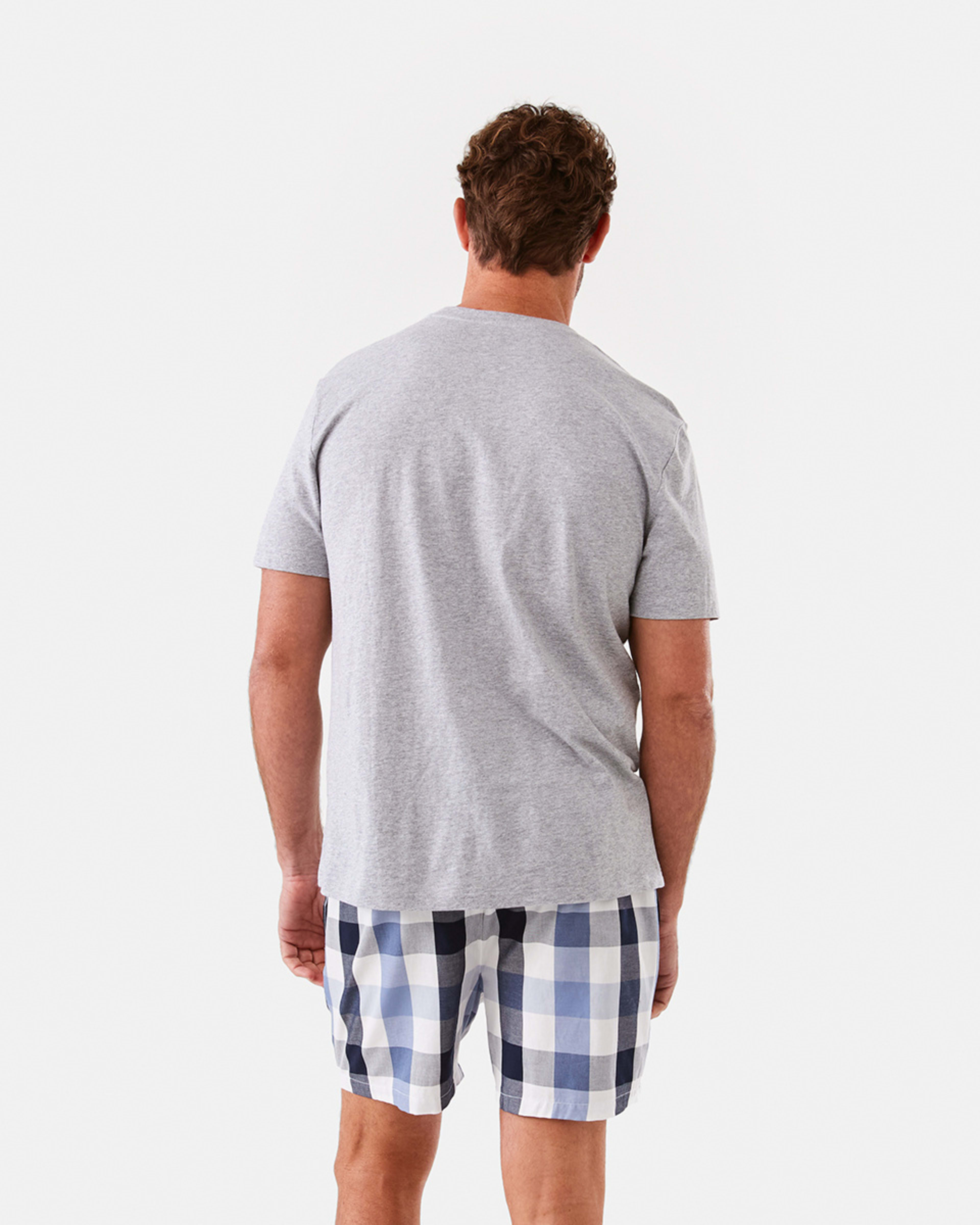 3 Short Sleeve Knit Woven Pyjama Set Sailorchek, 3 of 9