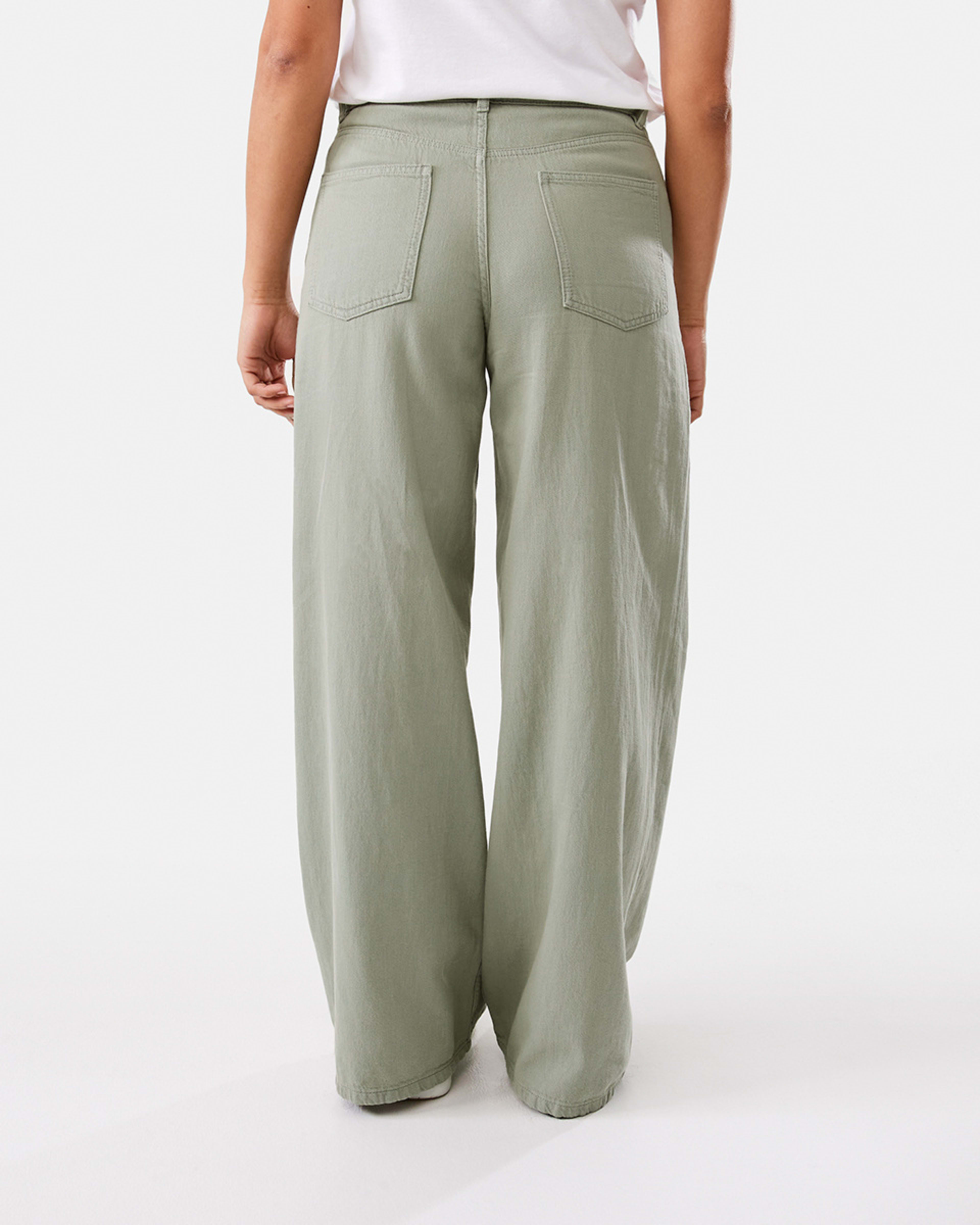 3 Lightweight Wide Leg Jeans Soft Khaki, 3 of 5