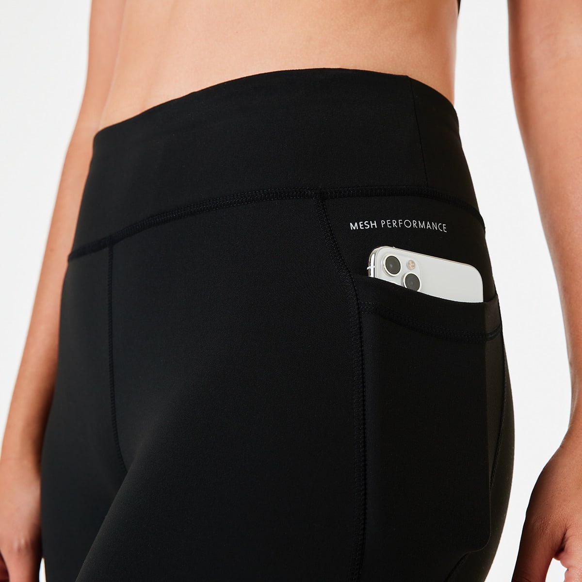 Active Womens Crop Mesh Performance Leggings Kmart