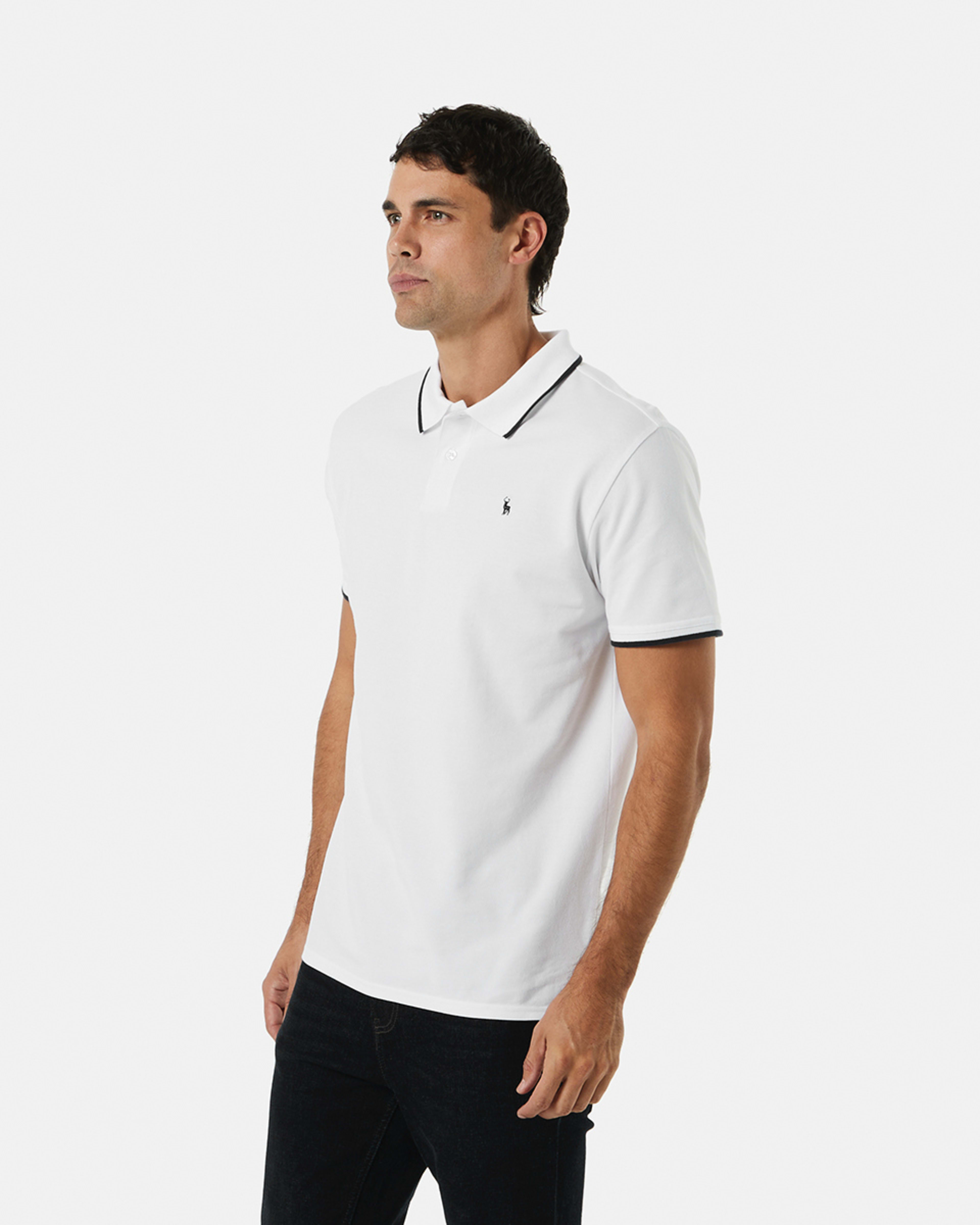 Tipped Pique Polo Shirt Kmart
