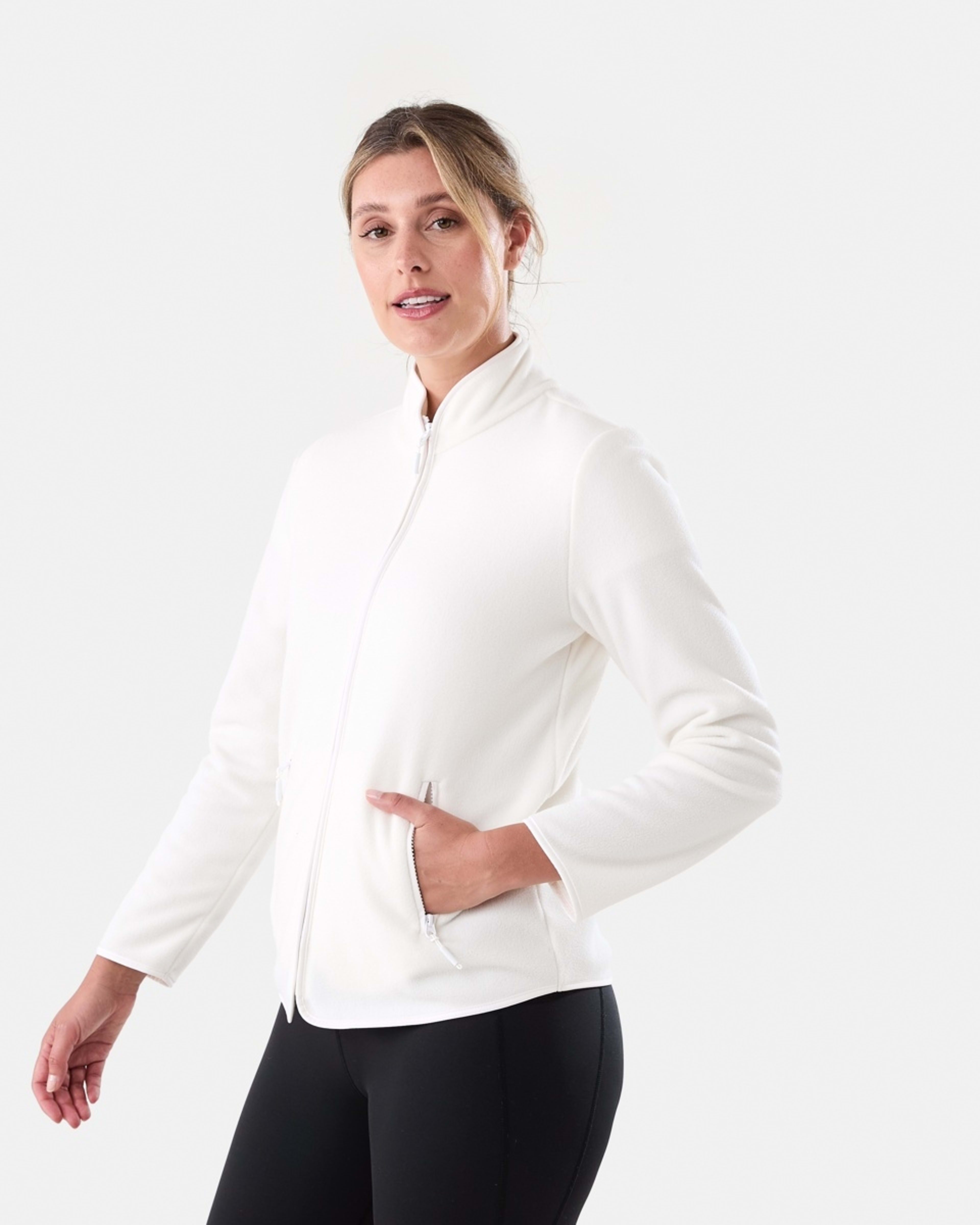 3 Outdoor Polar Fleece Jacket Ecru, 3 of 7