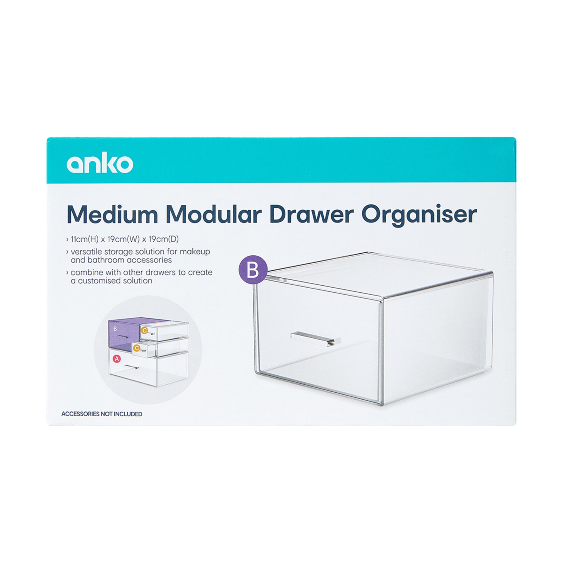 Modular Drawer Organiser Medium Kmart