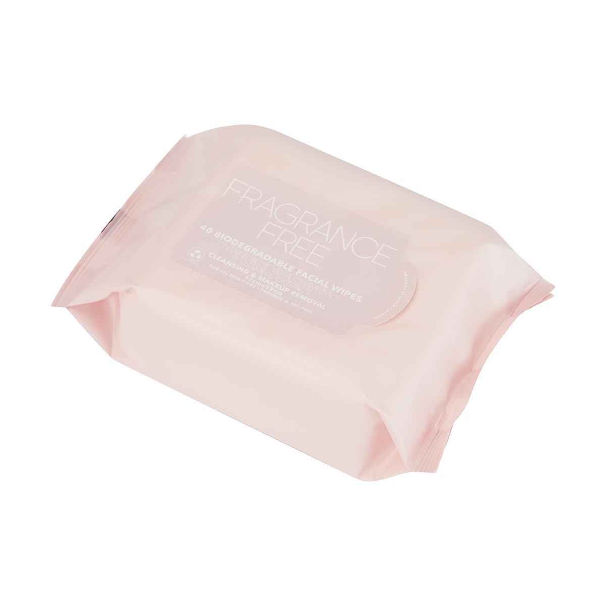 40 Pack Cleansing & Makeup Removal Biodegradable Facial Wipes
