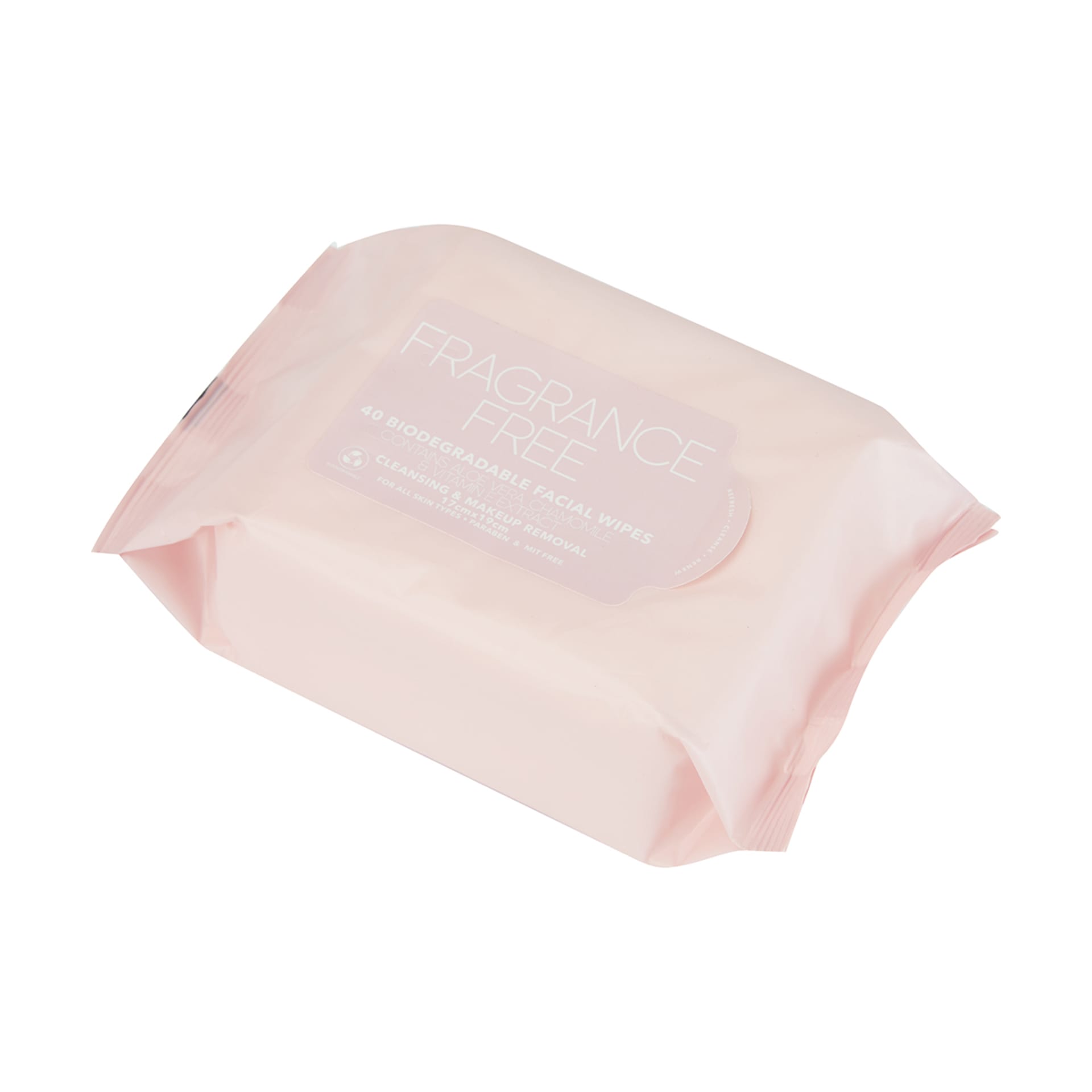 40 Pack Cleansing & Makeup Removal Biodegradable Facial Wipes