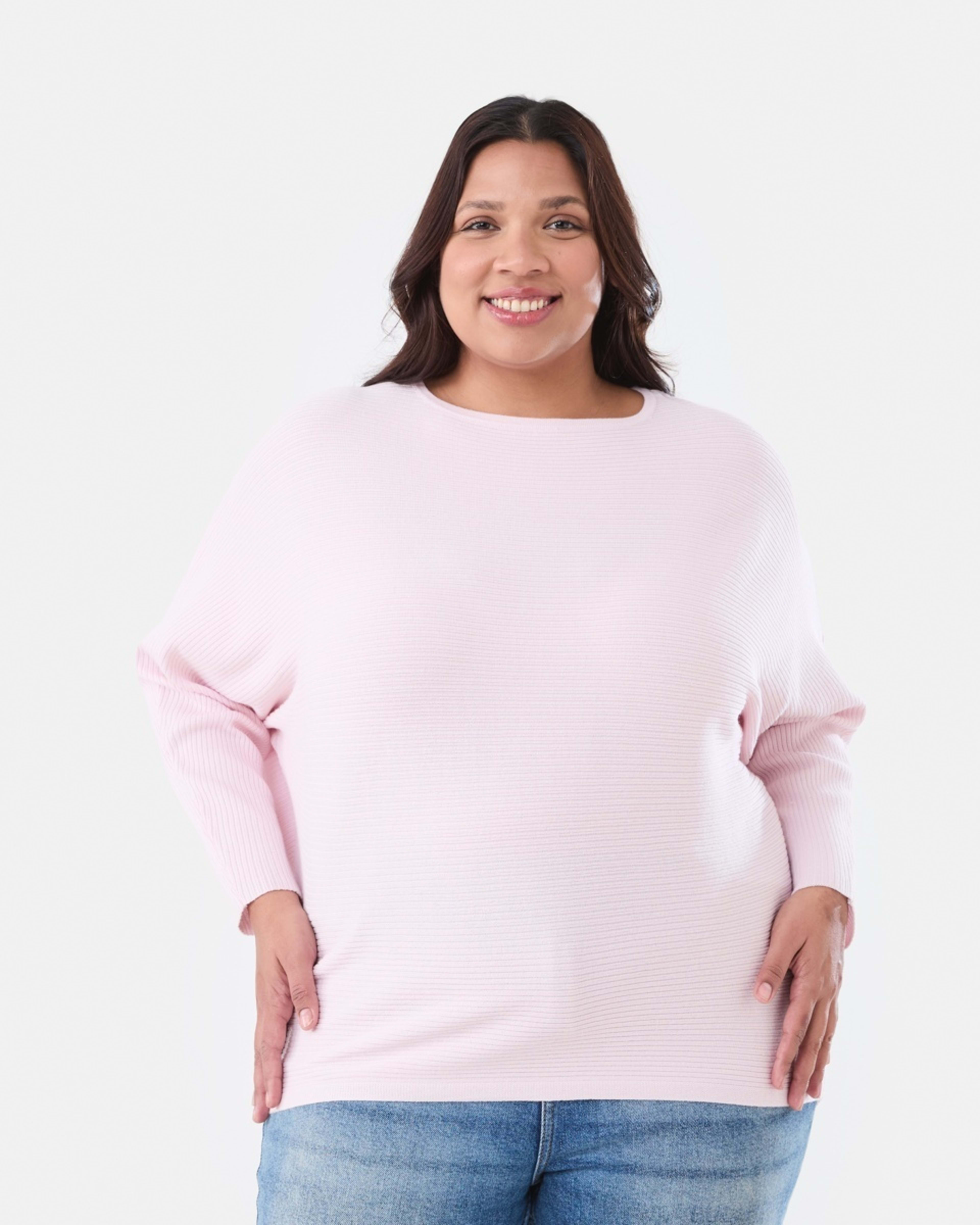 1 Curve Long Sleeve Batwing Jumper SOFT BLOSSOM